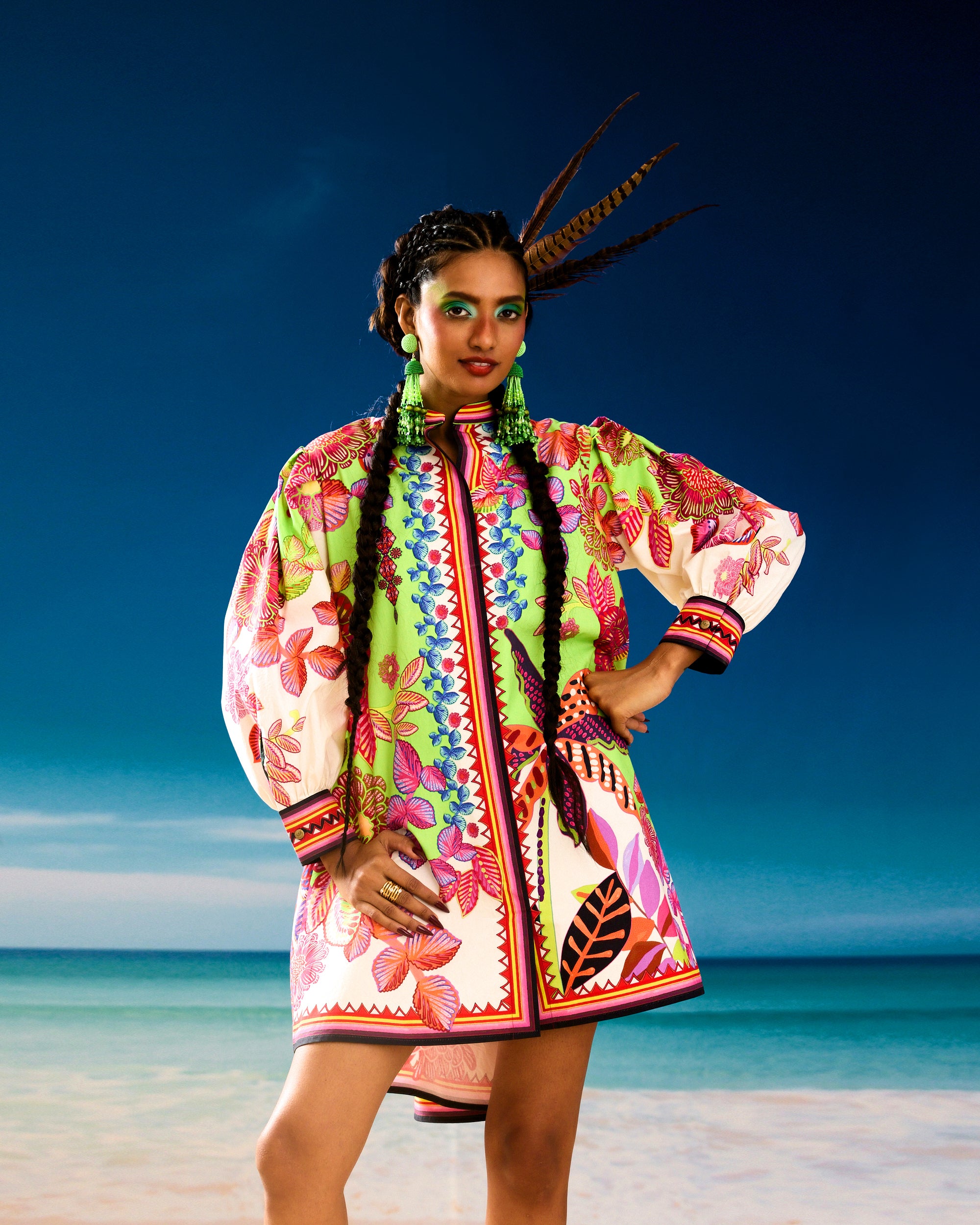 Jamaica : Sophia - Ivory/Lime