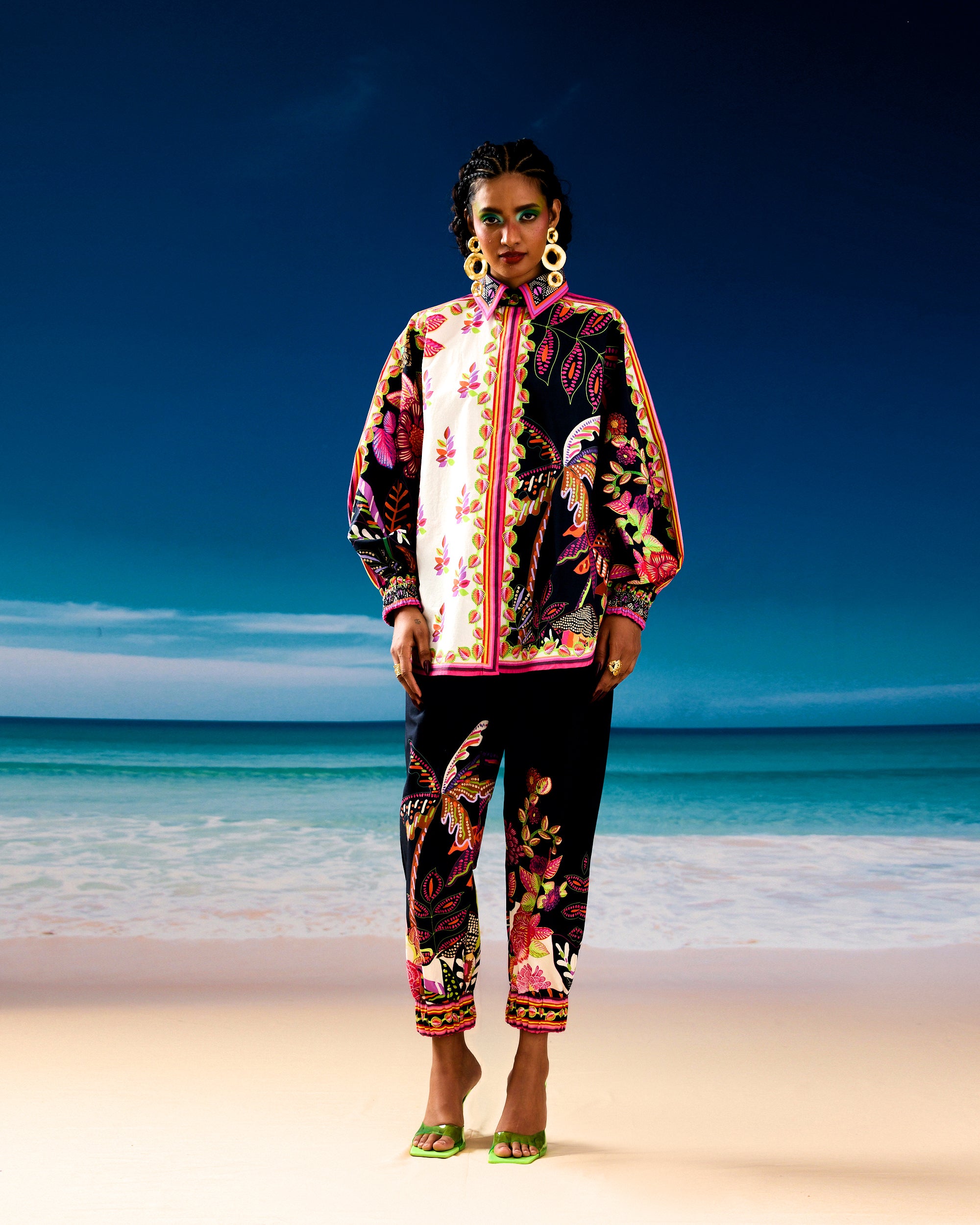 Jamaica : Faiza - Ivory/Black