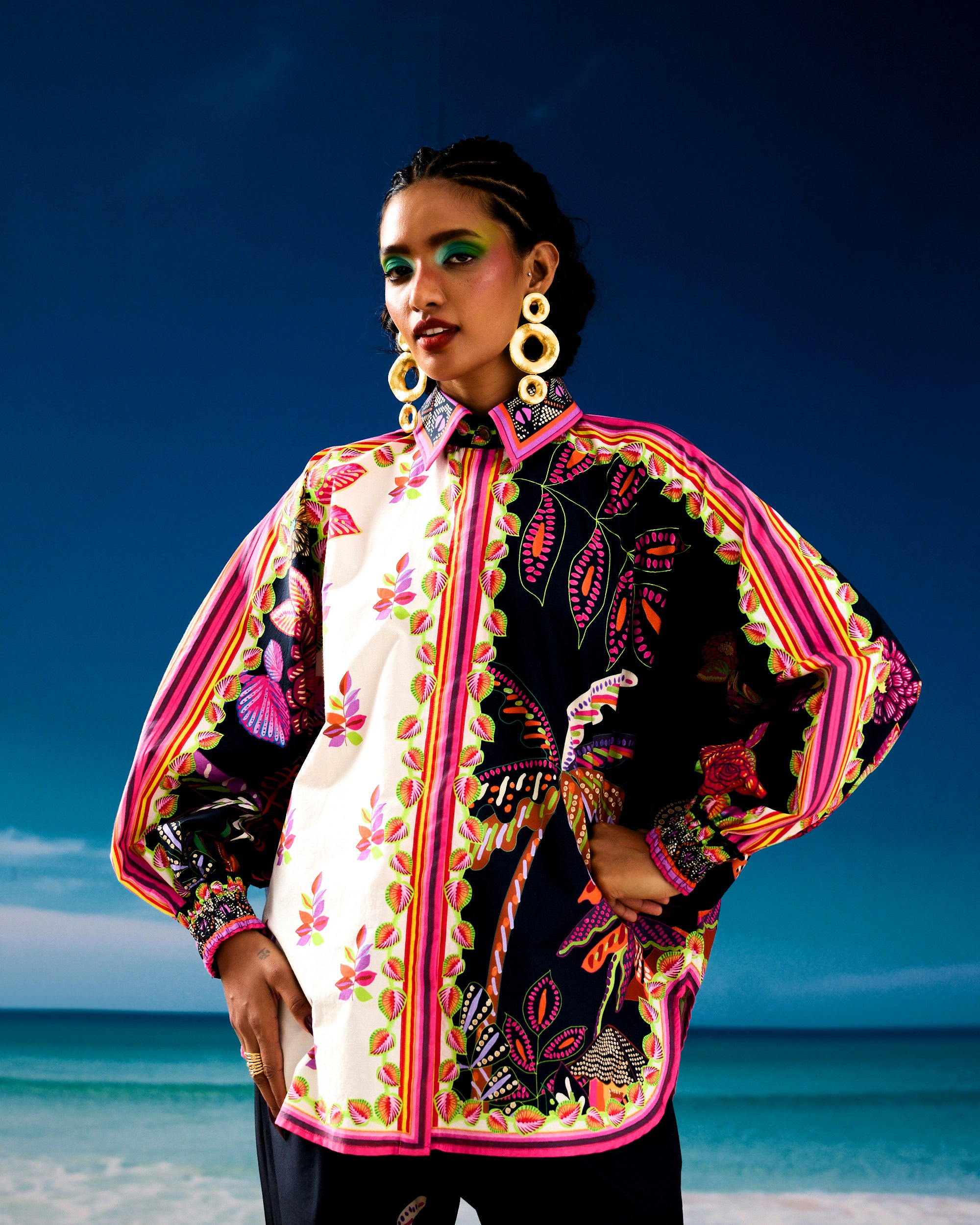 Jamaica : Faiza - Ivory/Black
