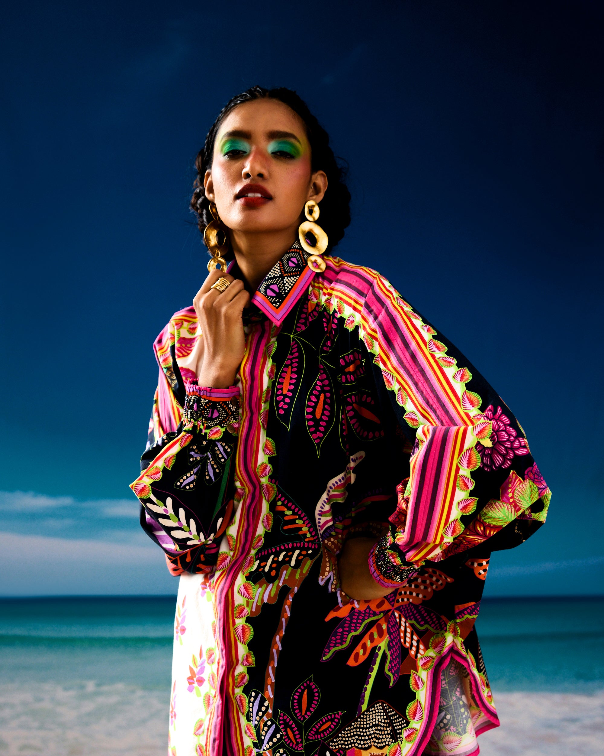 Jamaica : Faiza - Ivory/Black