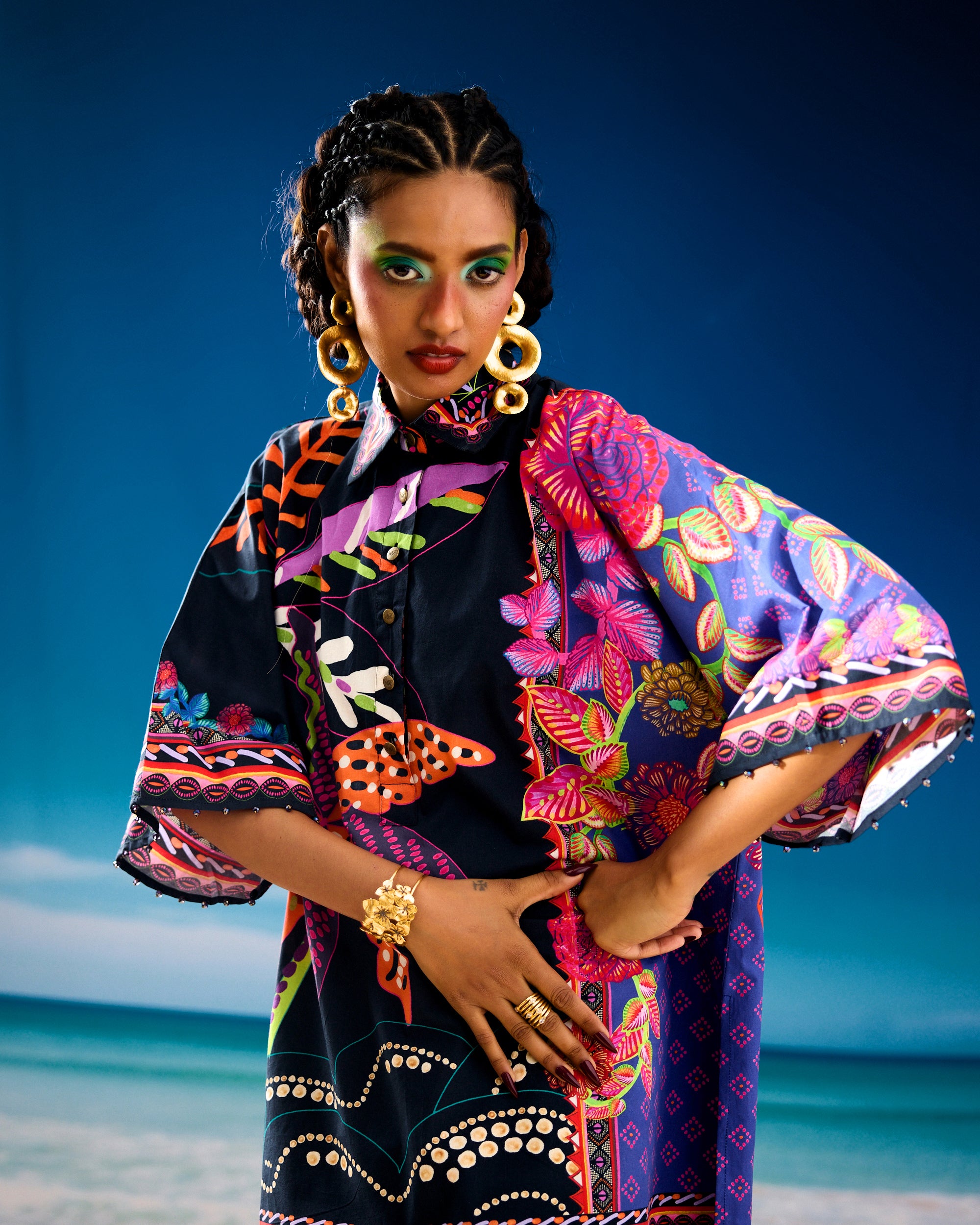 Jamaica : Nadia - Black/Indigo