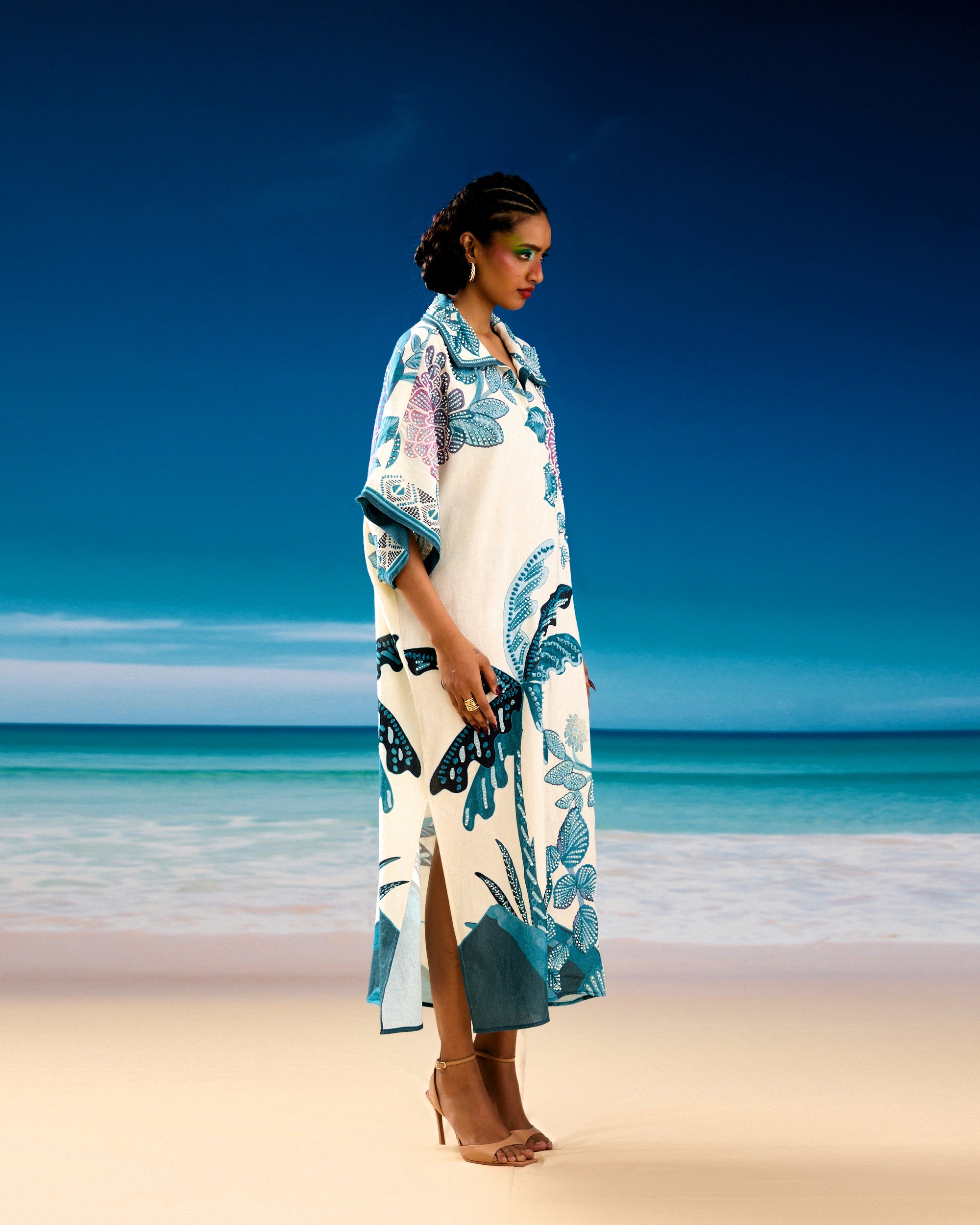 Jamaica : Brianna - Ivory/Blue