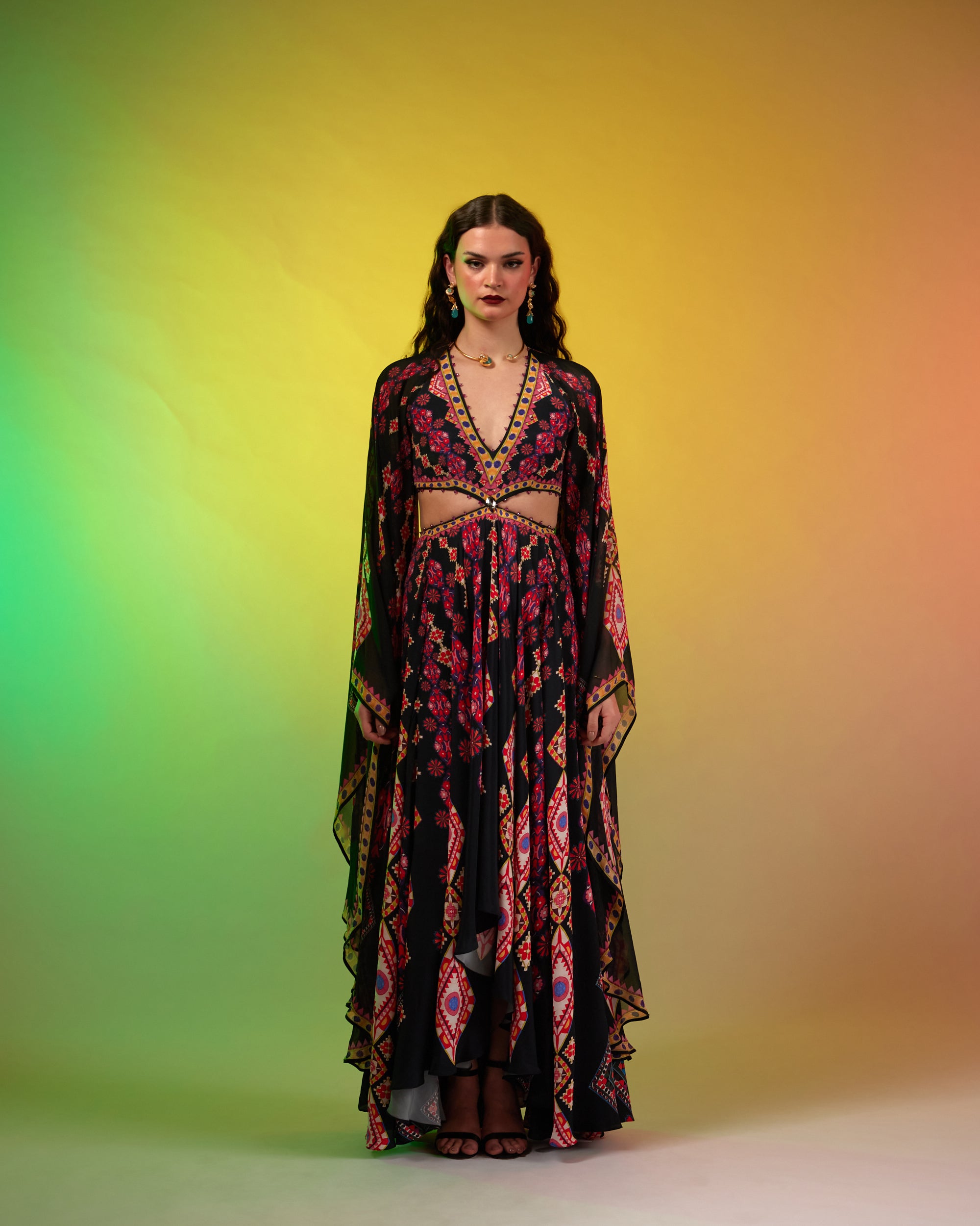 Sicily : Aurora - Black/Multi