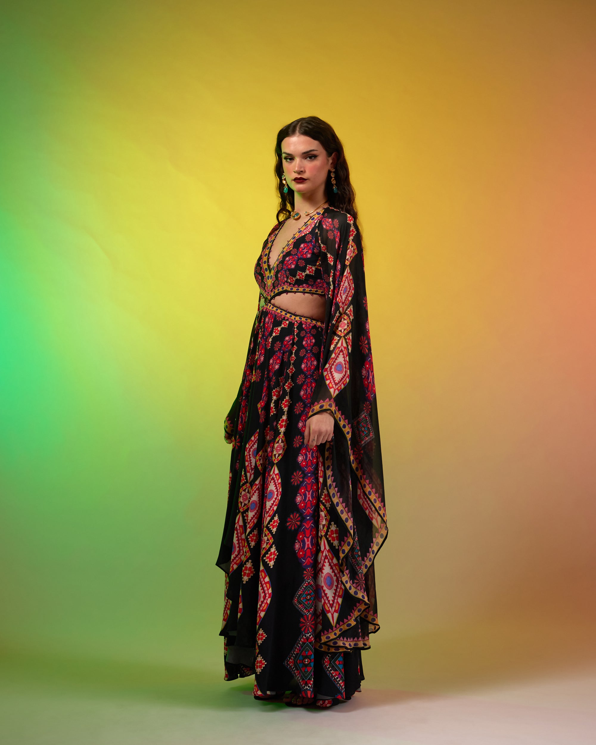 Sicily : Aurora - Black/Multi