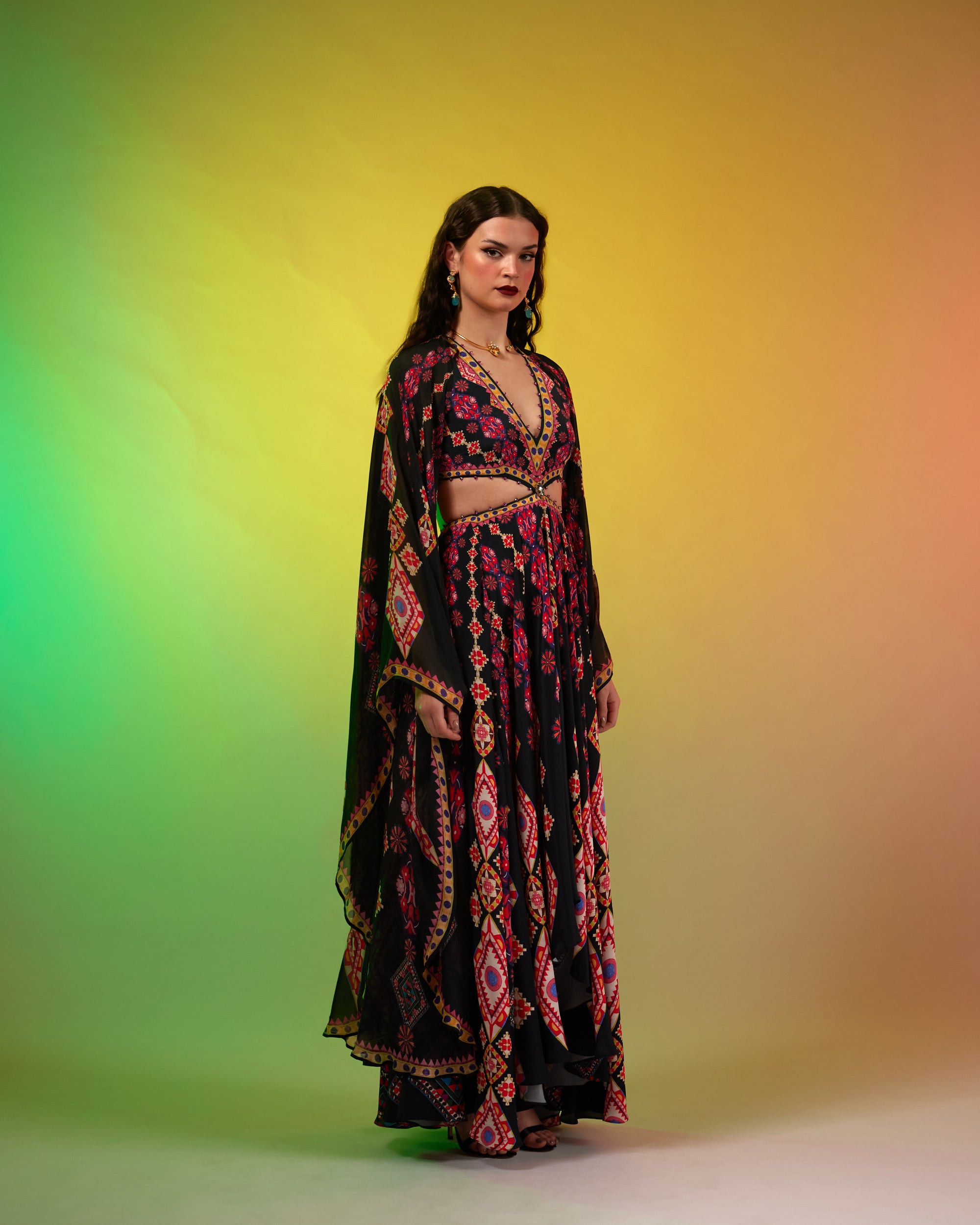 Sicily : Aurora - Black/Multi
