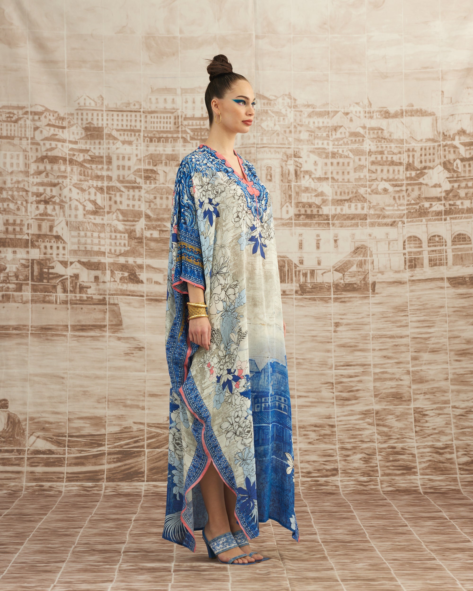 Love in Portofino (Portofino) : Elenor - Blue/Coral
