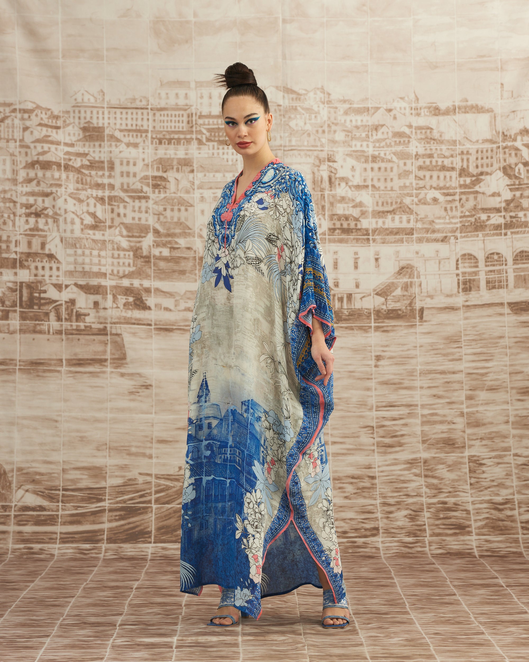 Love in Portofino (Portofino) : Elenor - Blue/Coral