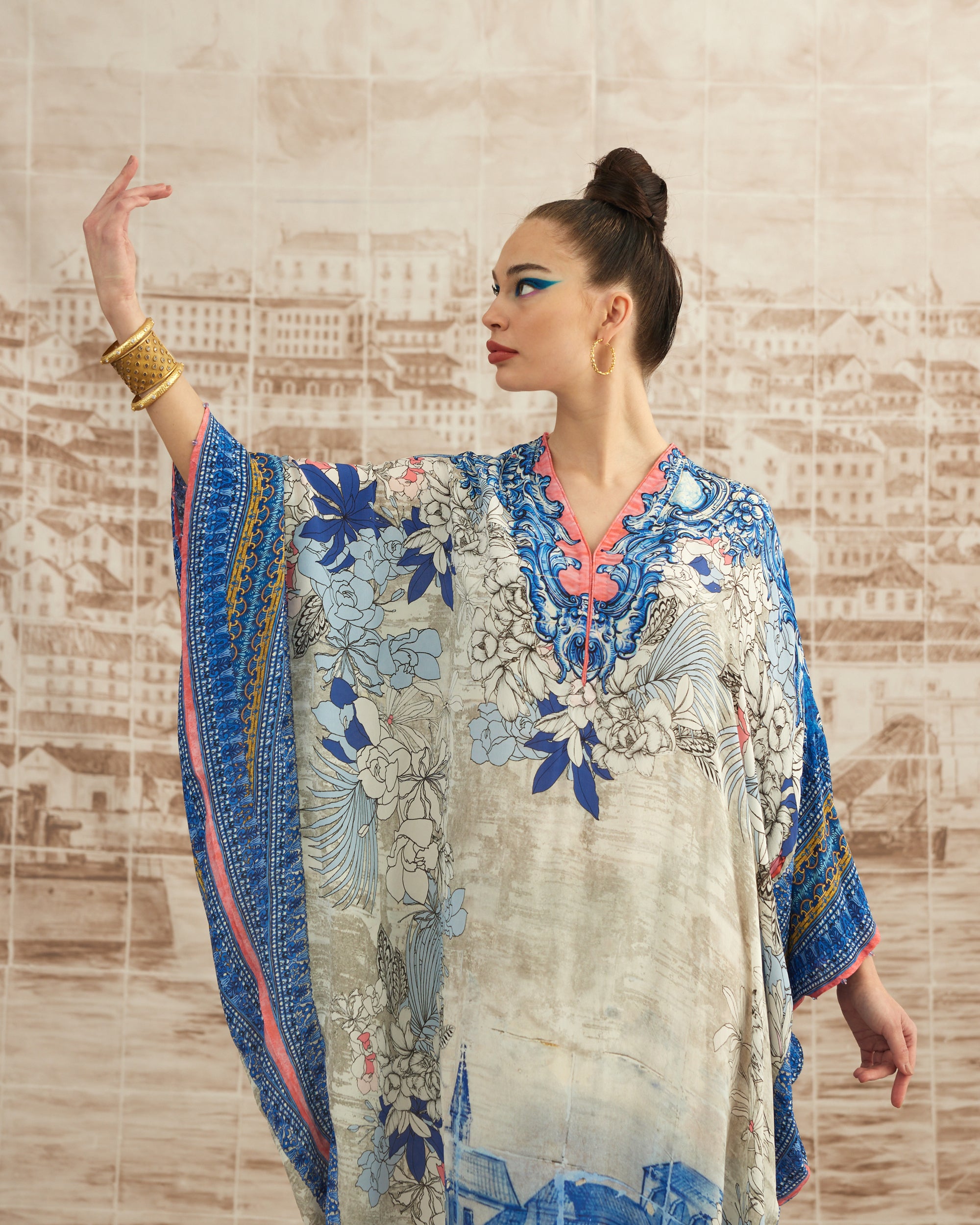 Love in Portofino (Portofino) : Elenor - Blue/Coral