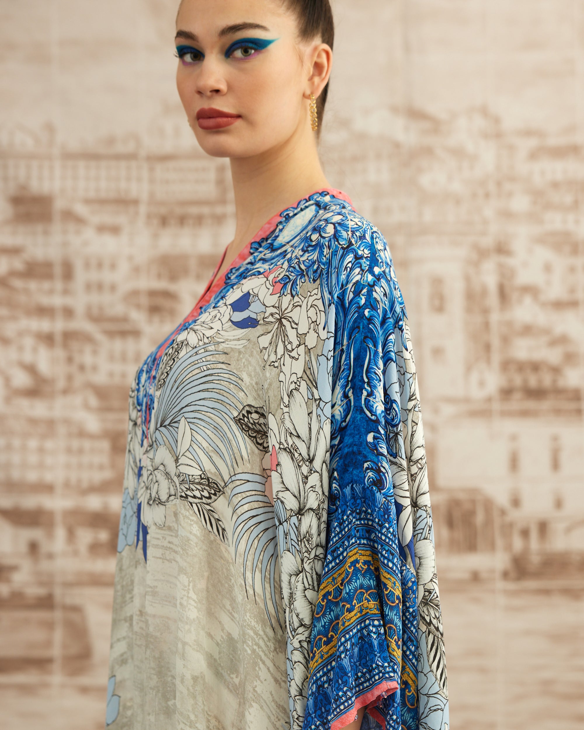 Love in Portofino (Portofino) : Elenor - Blue/Coral