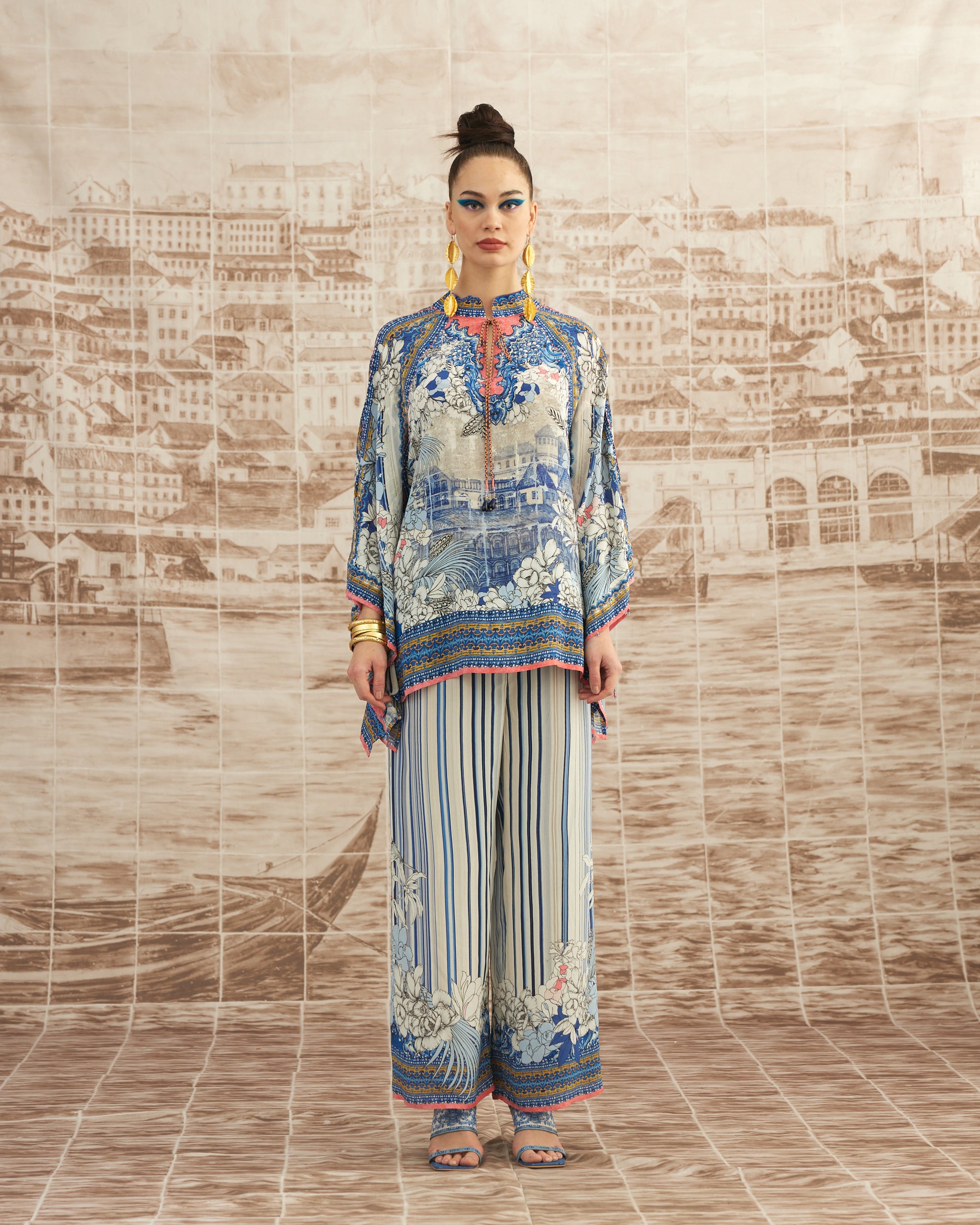 Love in Portofino (Portofino) : Ramona - Blue/Coral