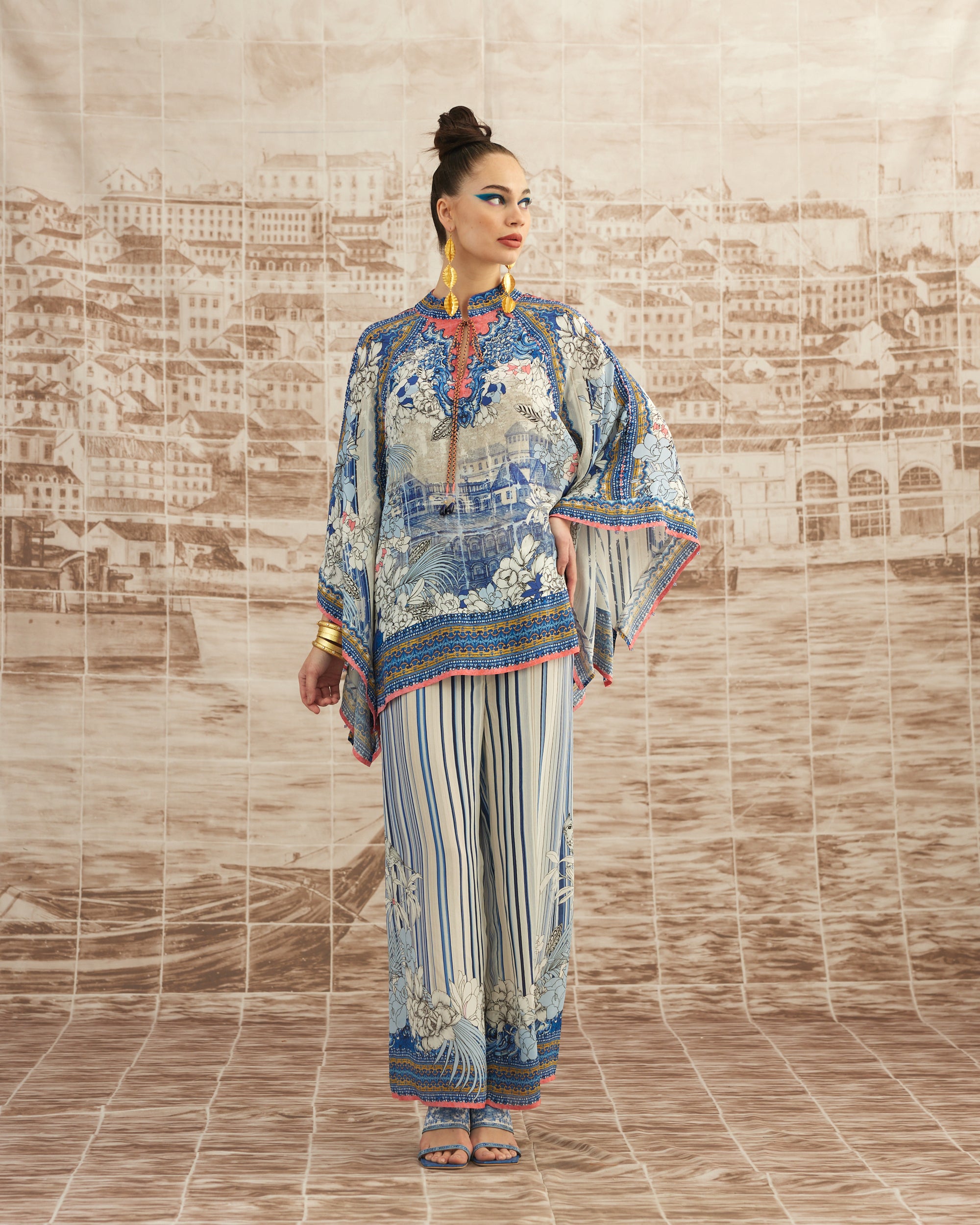 Love in Portofino (Portofino) : Ramona - Blue/Coral