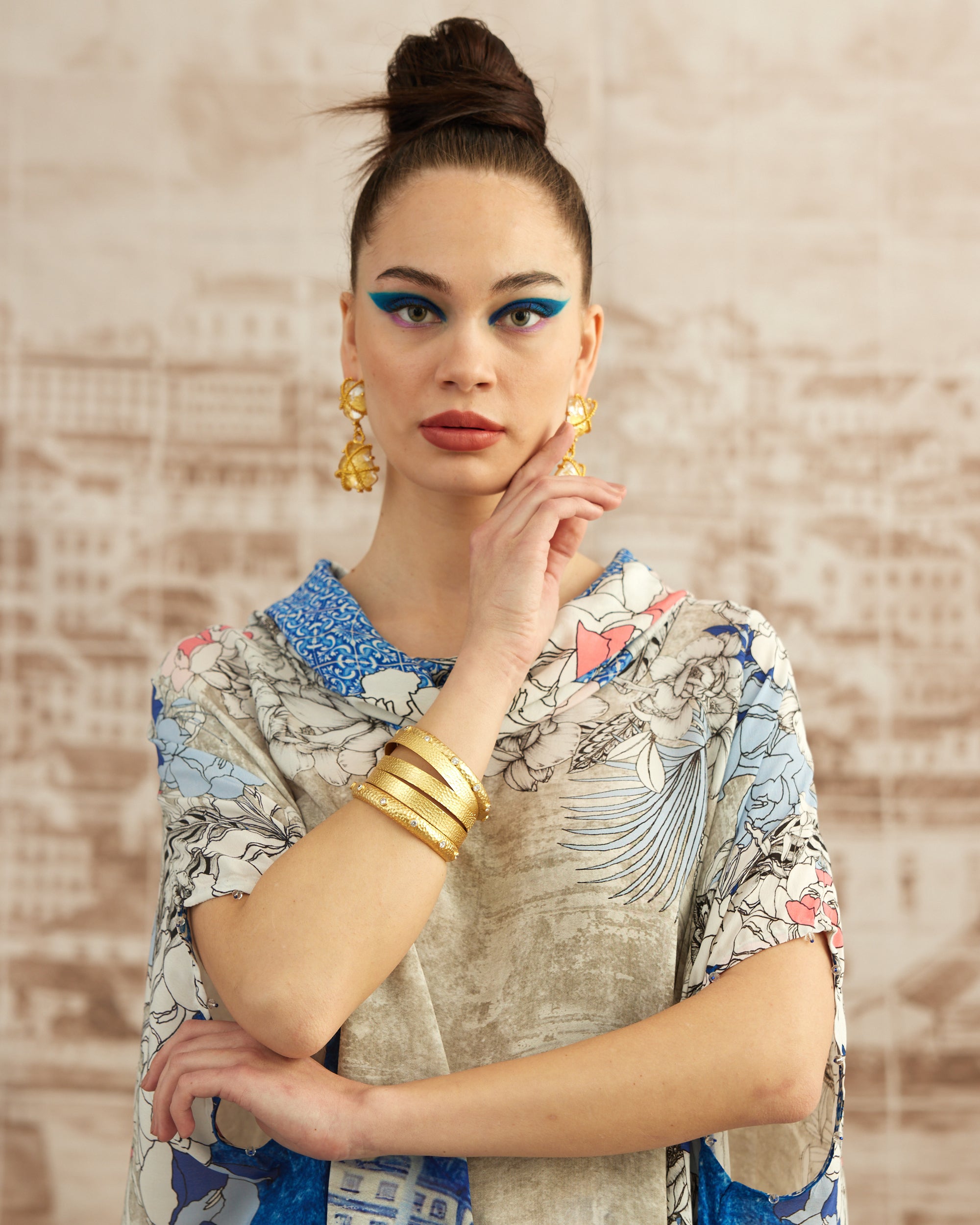 Love in Portofino (Portofino) : Lavanya - Blue/Coral
