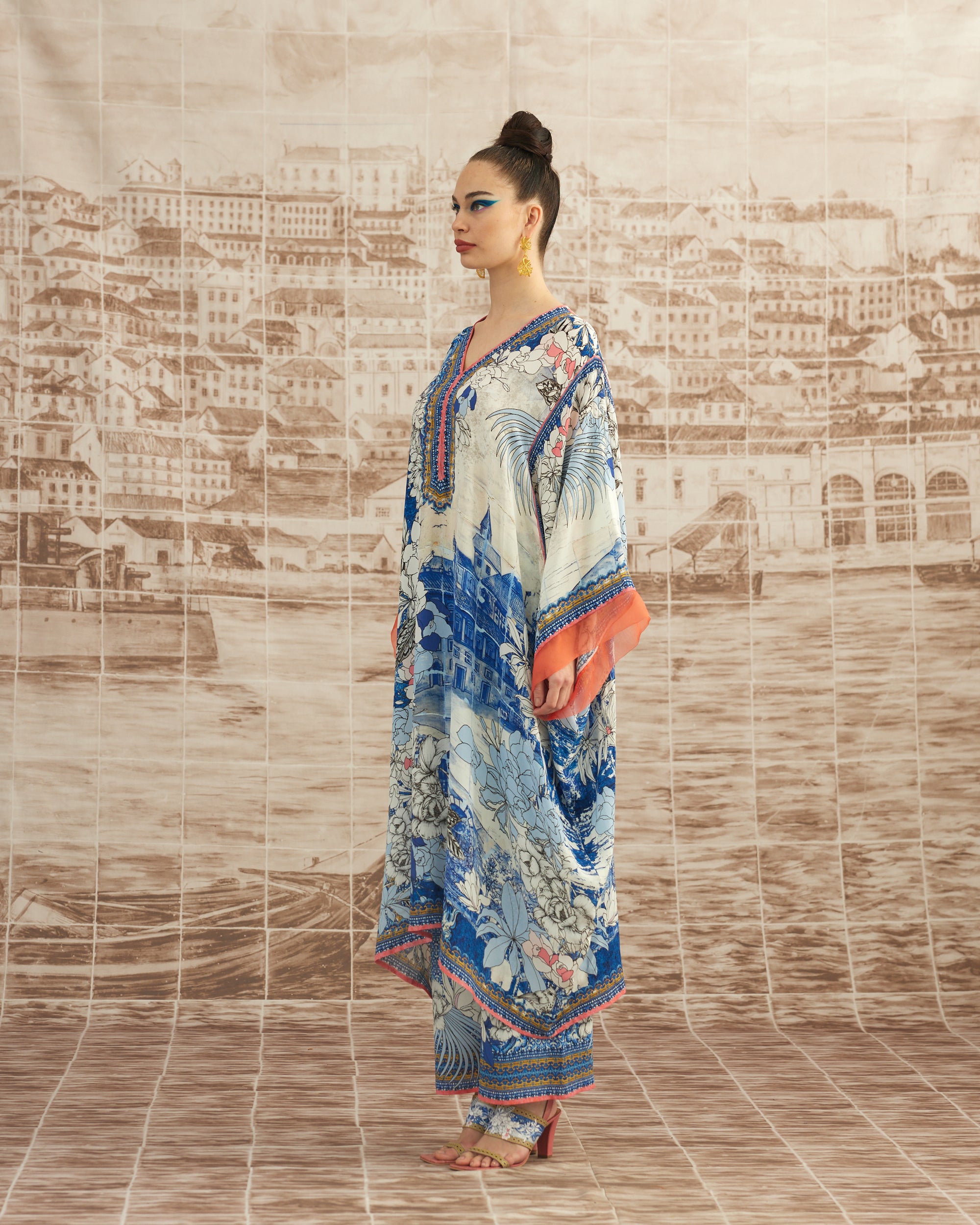 Love in Portofino (Portofino) : Olivia - Blue/Coral