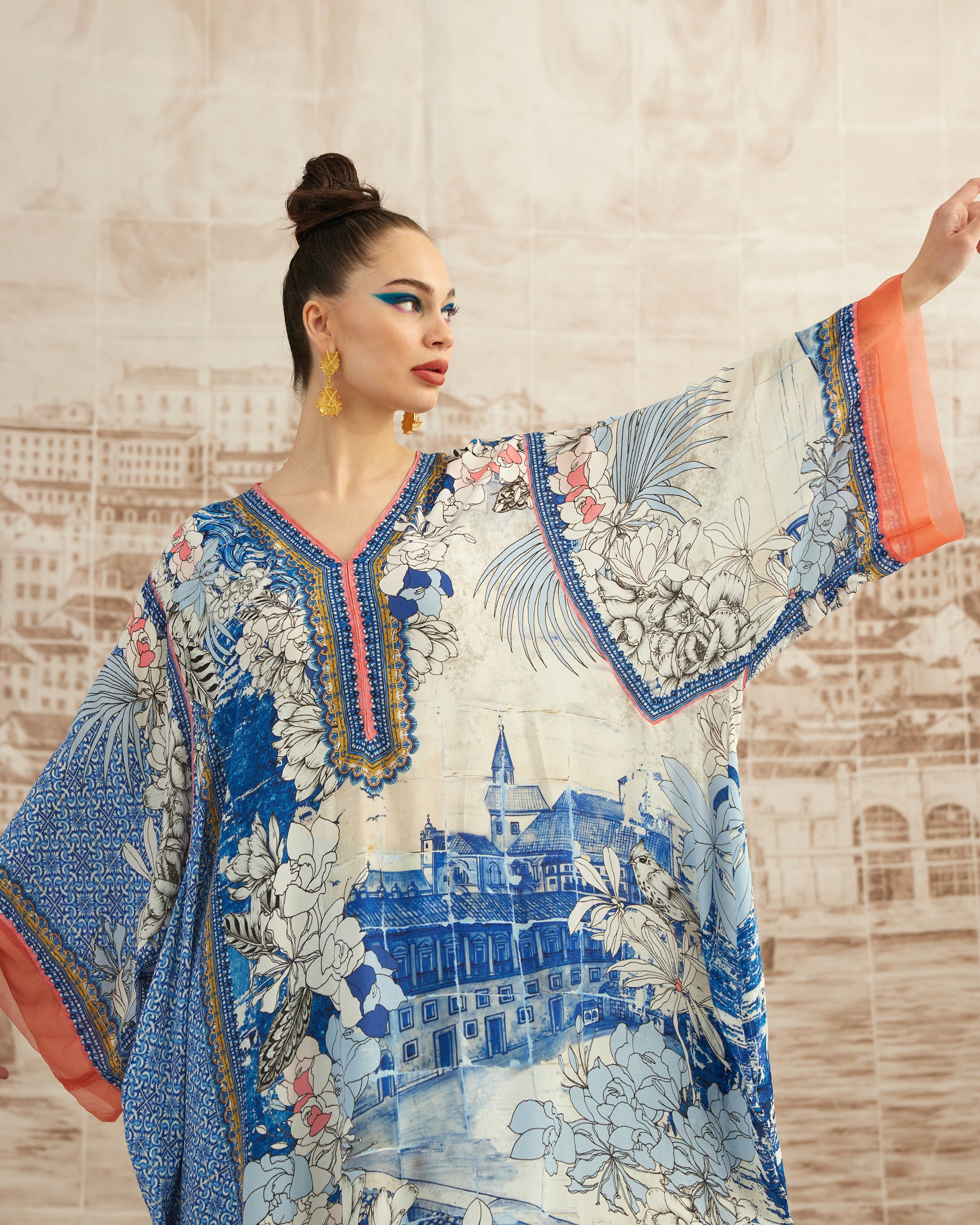 Love in Portofino (Portofino) : Olivia - Blue/Coral