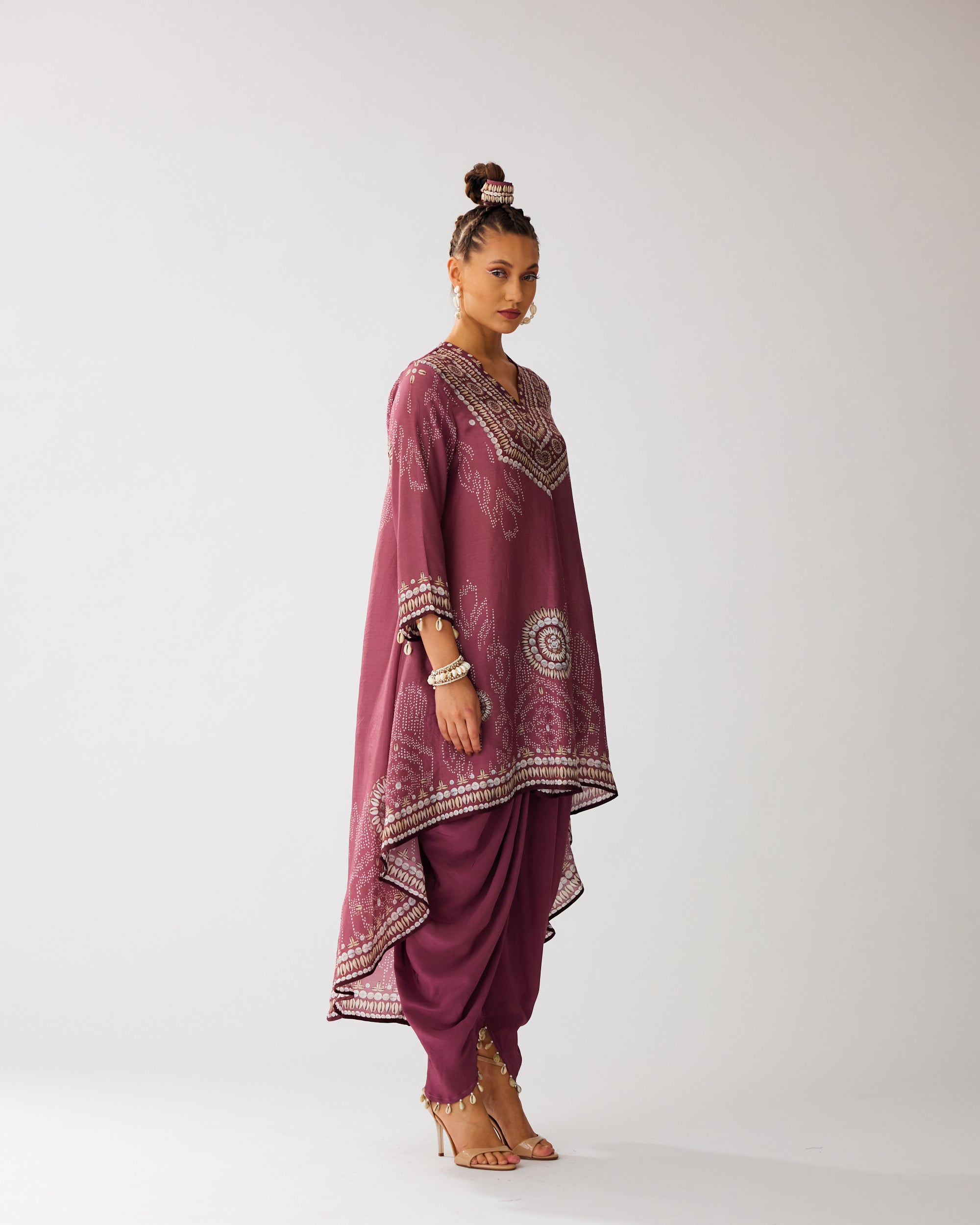 Zohra : Aarvi/Salwar - Vintage Rose
