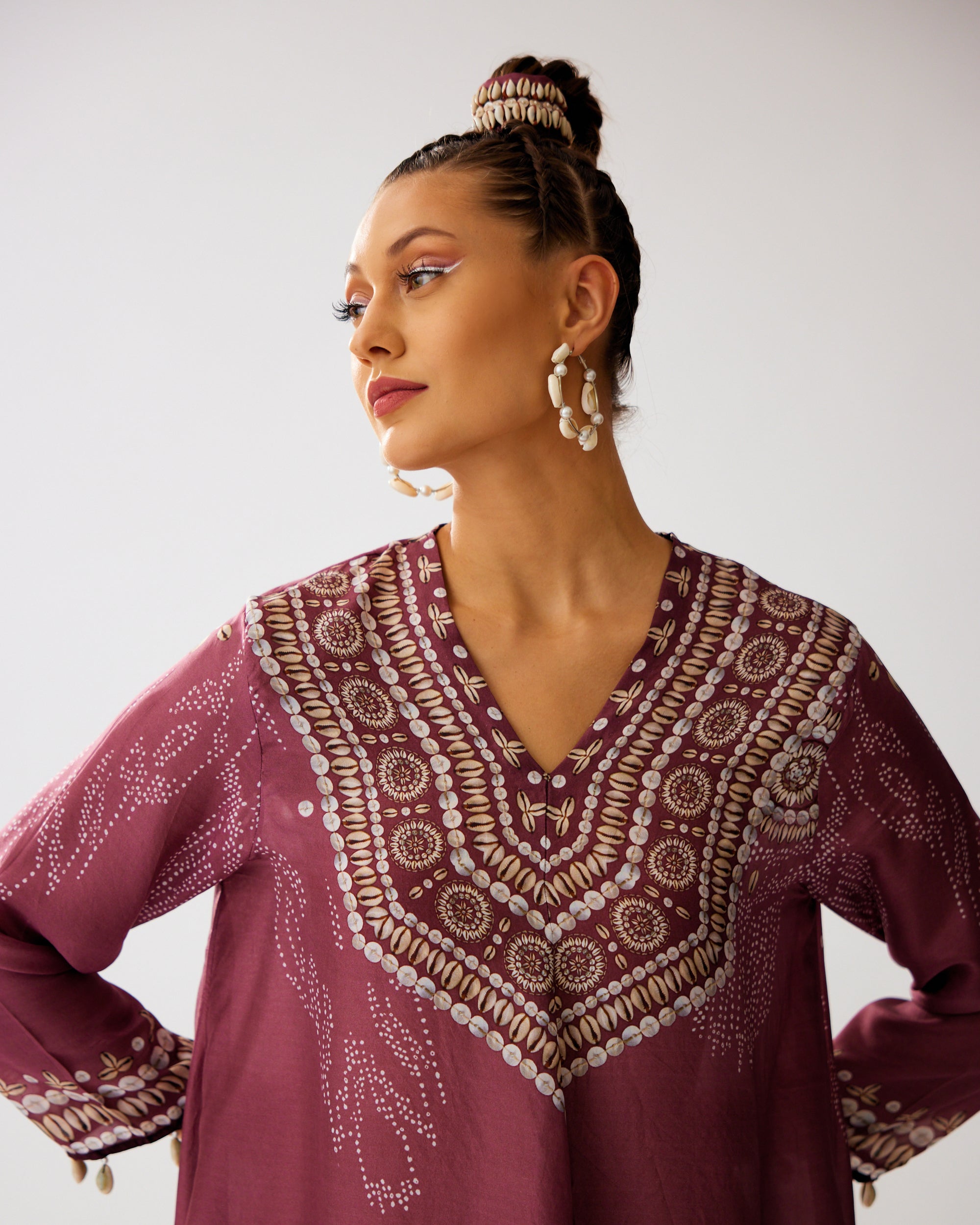 Zohra : Aarvi/Salwar - Vintage Rose
