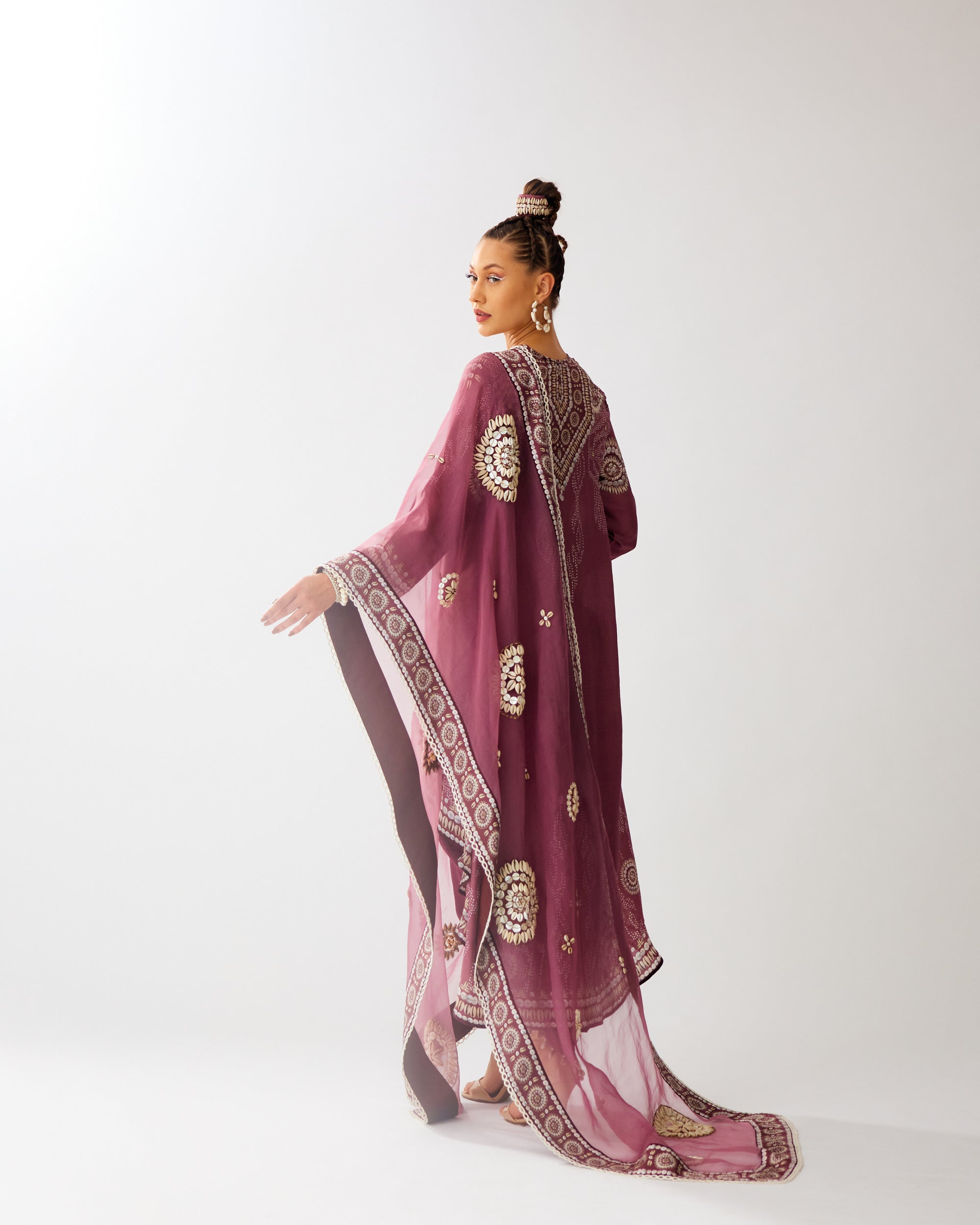 Zohra : Aarvi/Salwar - Vintage Rose