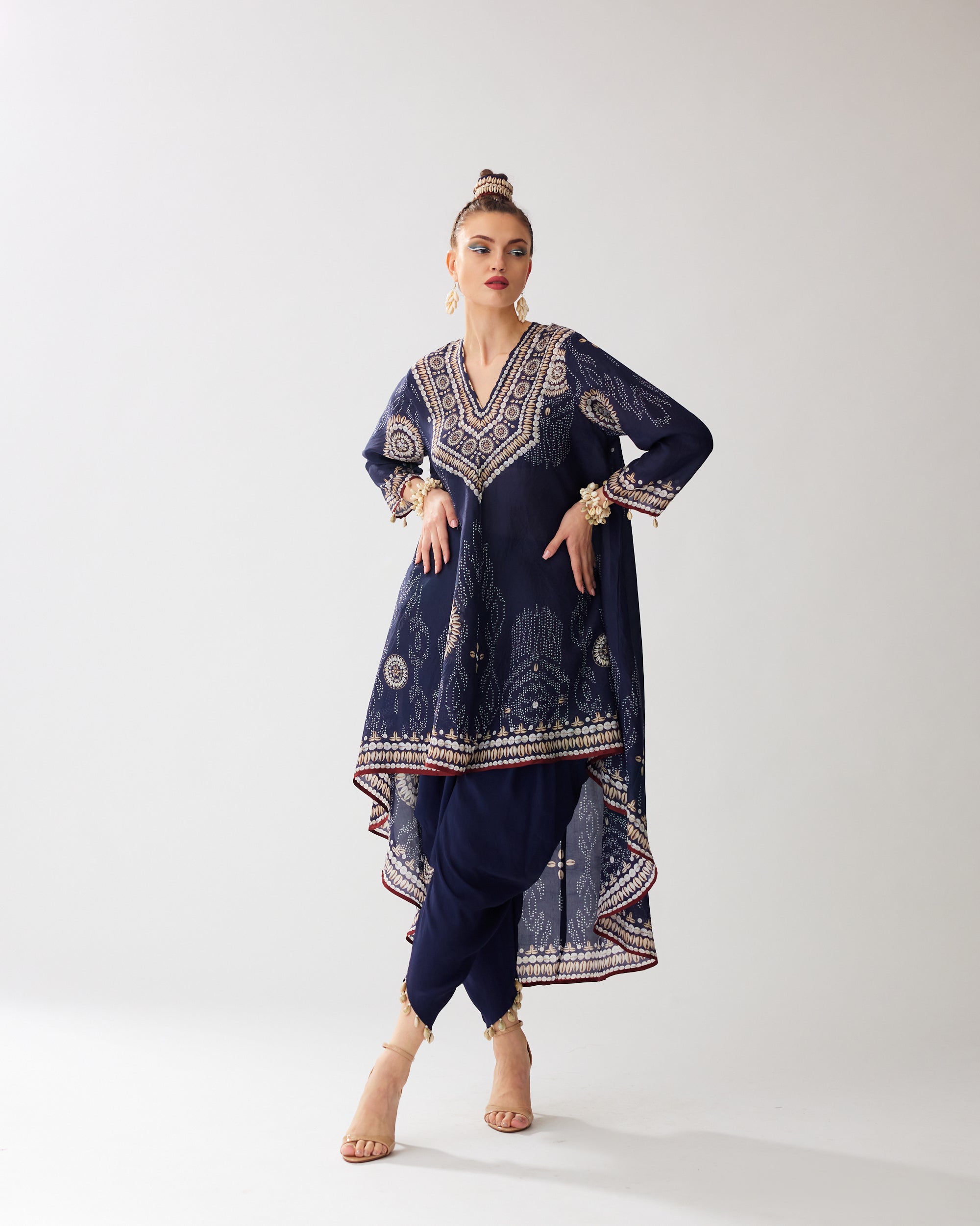 Zohra : Aarvi/Salwar - Navy