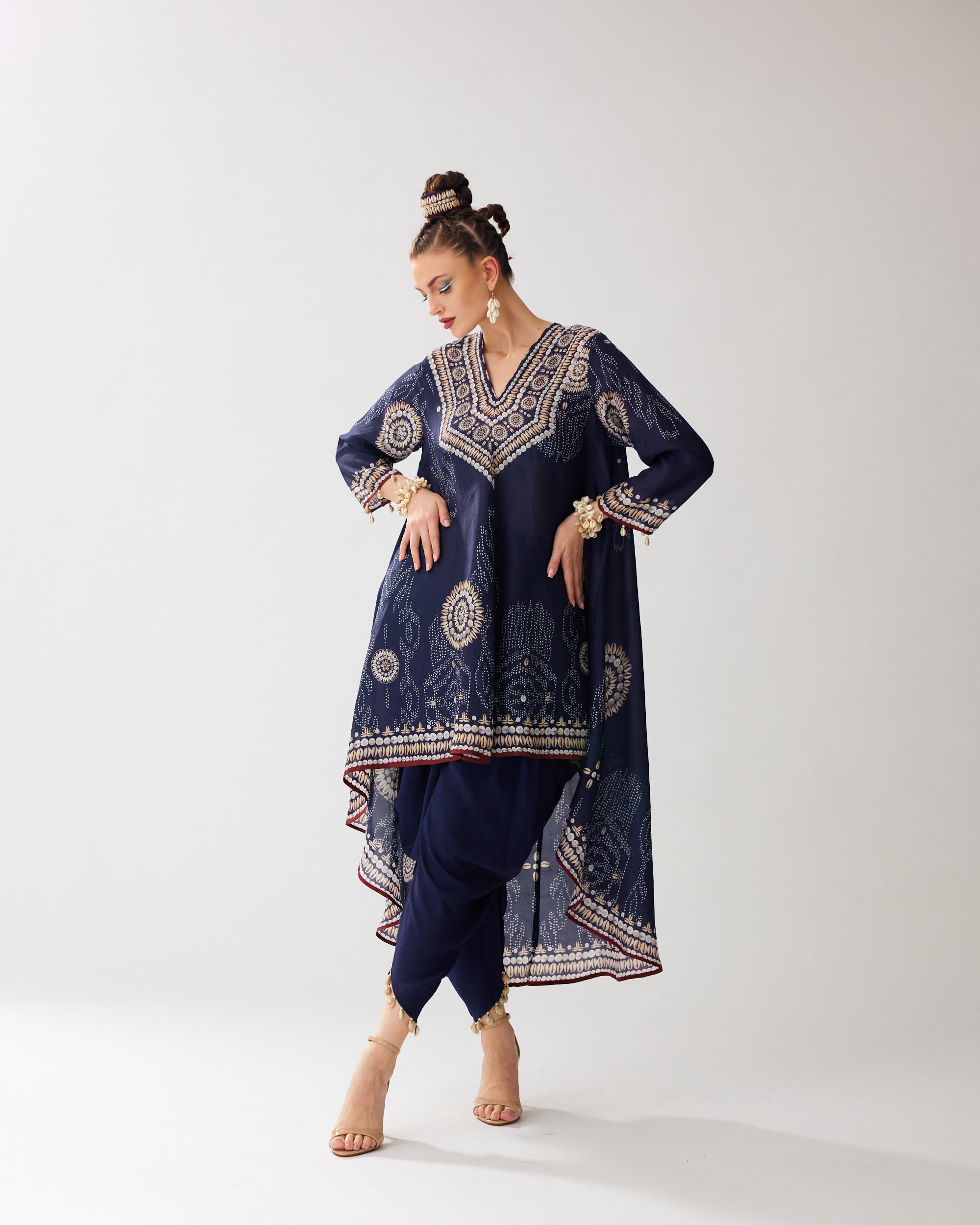 Zohra : Aarvi/Salwar - Navy