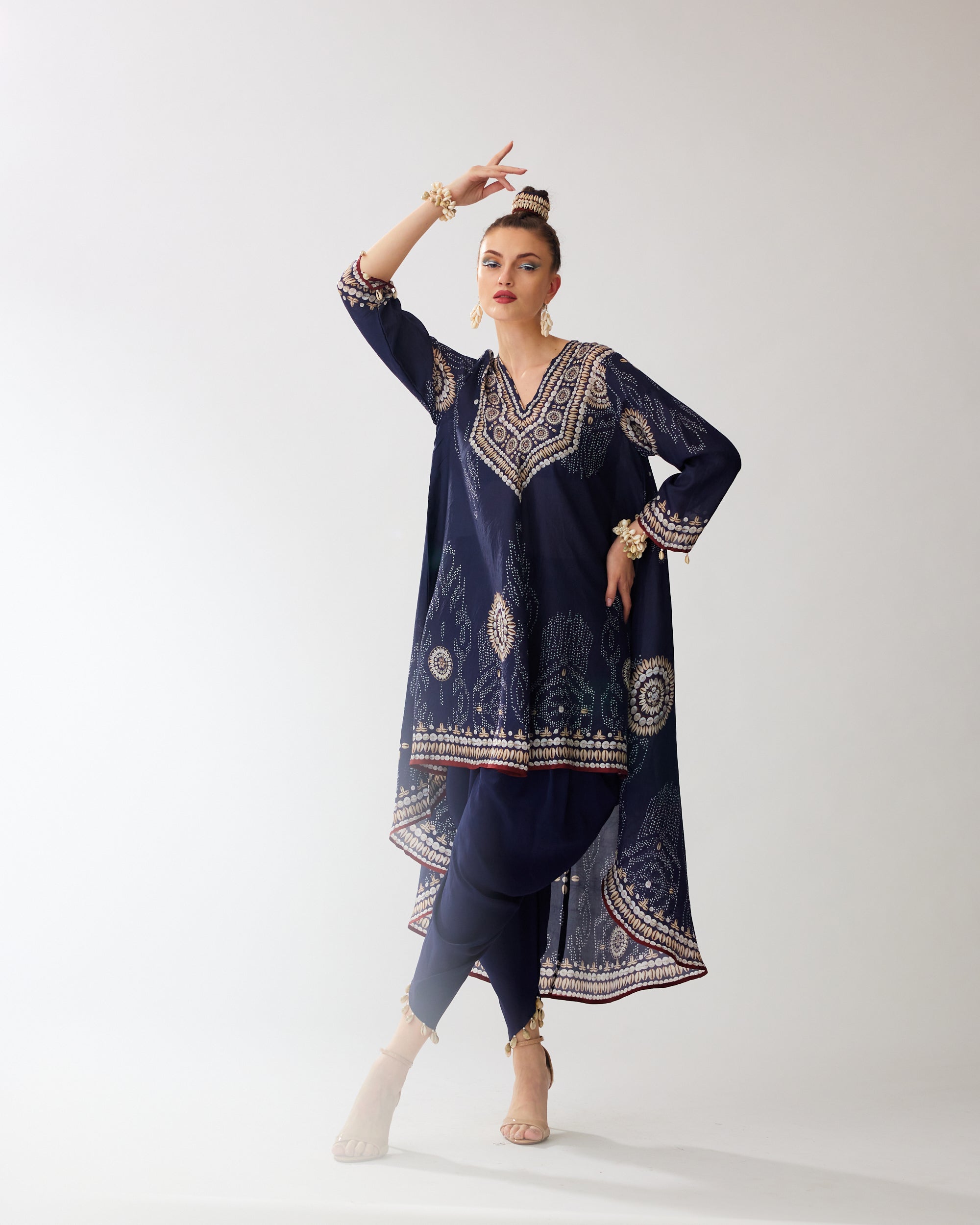 Zohra : Aarvi/Salwar - Navy