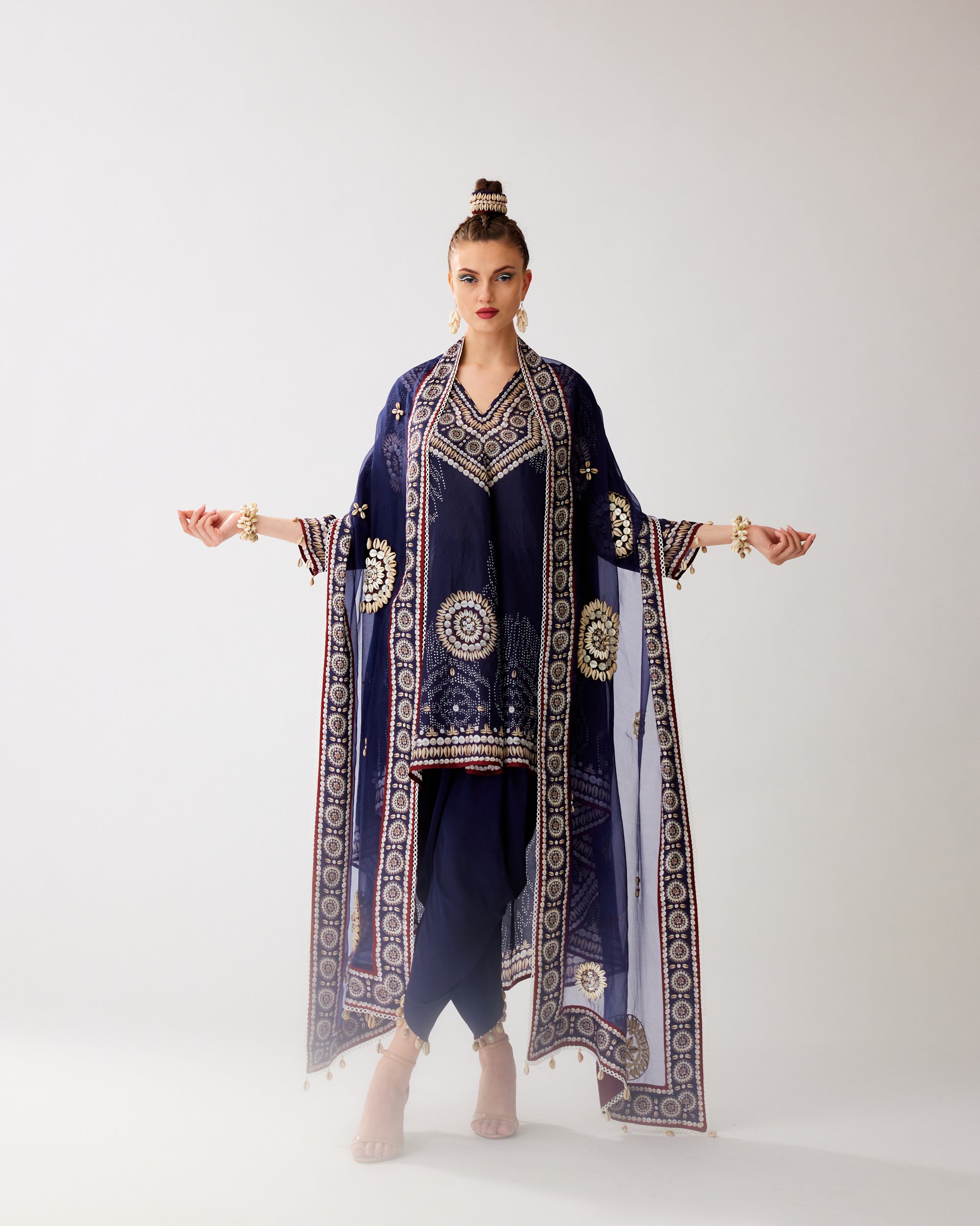 Zohra : Aarvi/Salwar - Navy