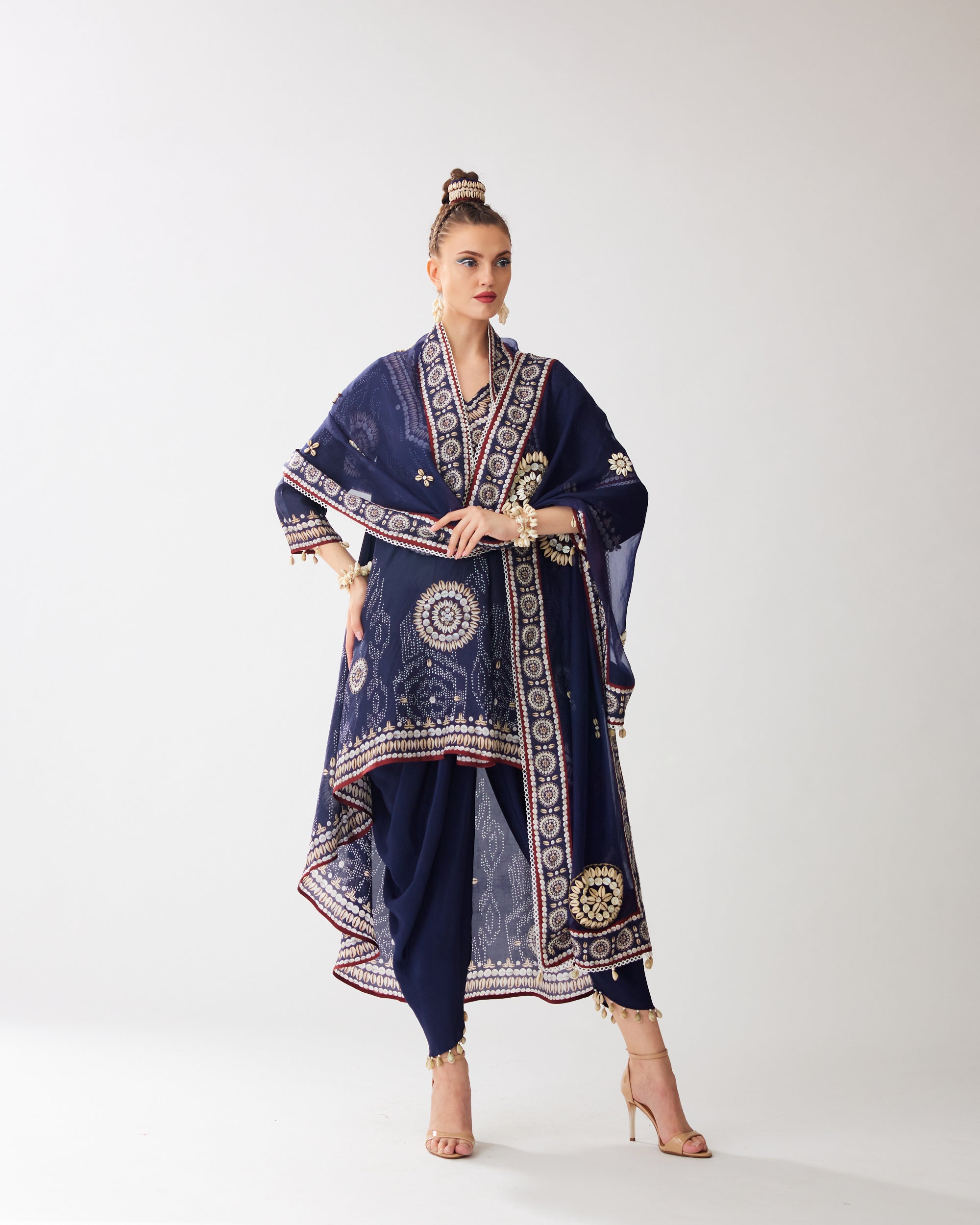 Zohra : Aarvi/Salwar - Navy