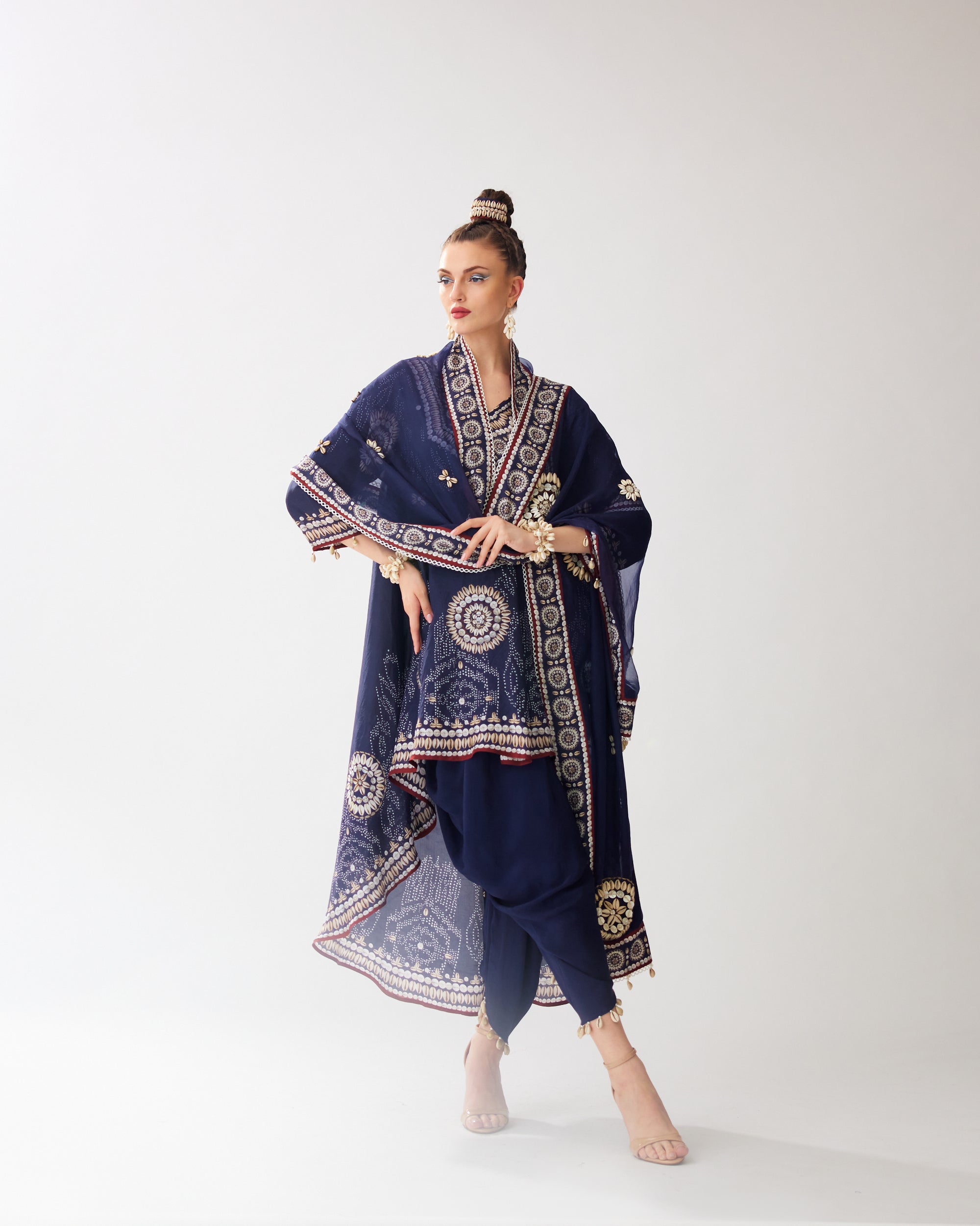 Zohra : Aarvi/Salwar - Navy