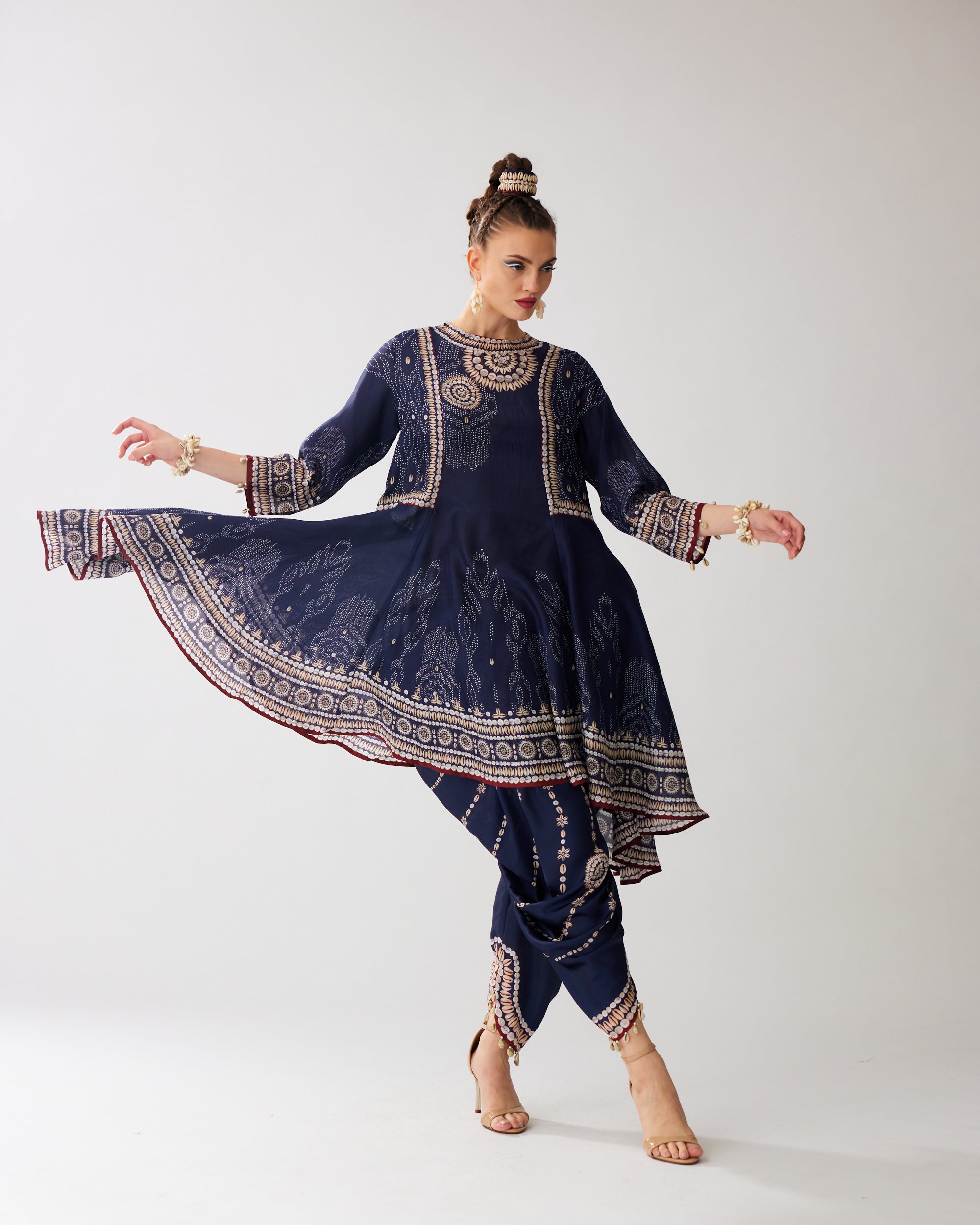 Zohra : Aamilah/Salwar - Navy