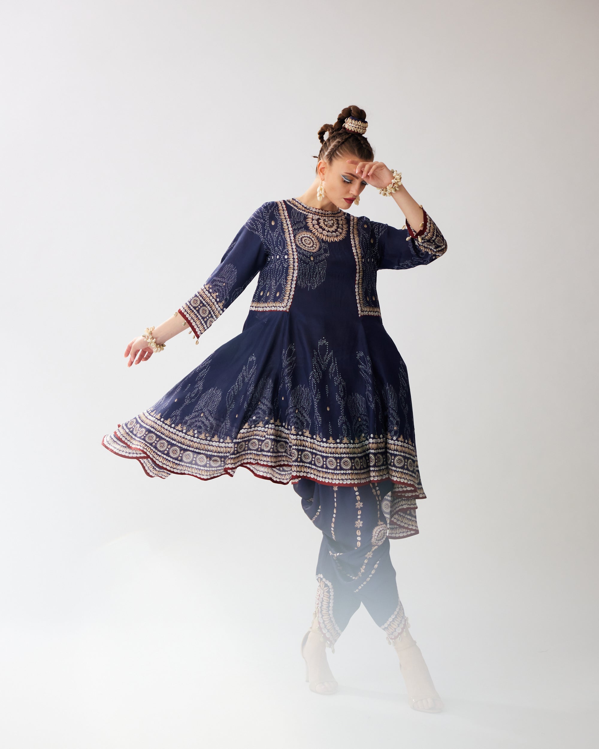 Zohra : Aamilah/Salwar - Navy