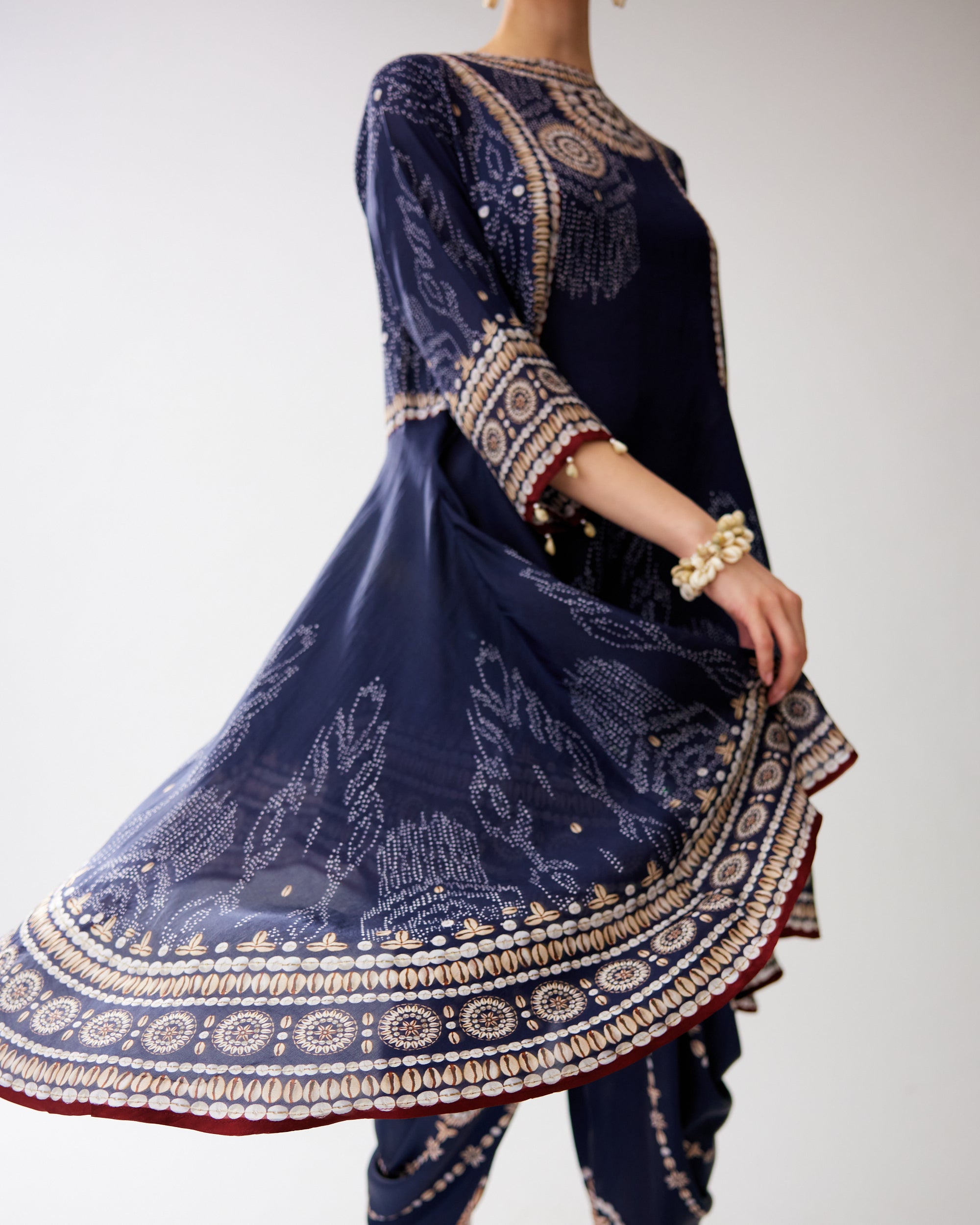 Zohra : Aamilah/Salwar - Navy