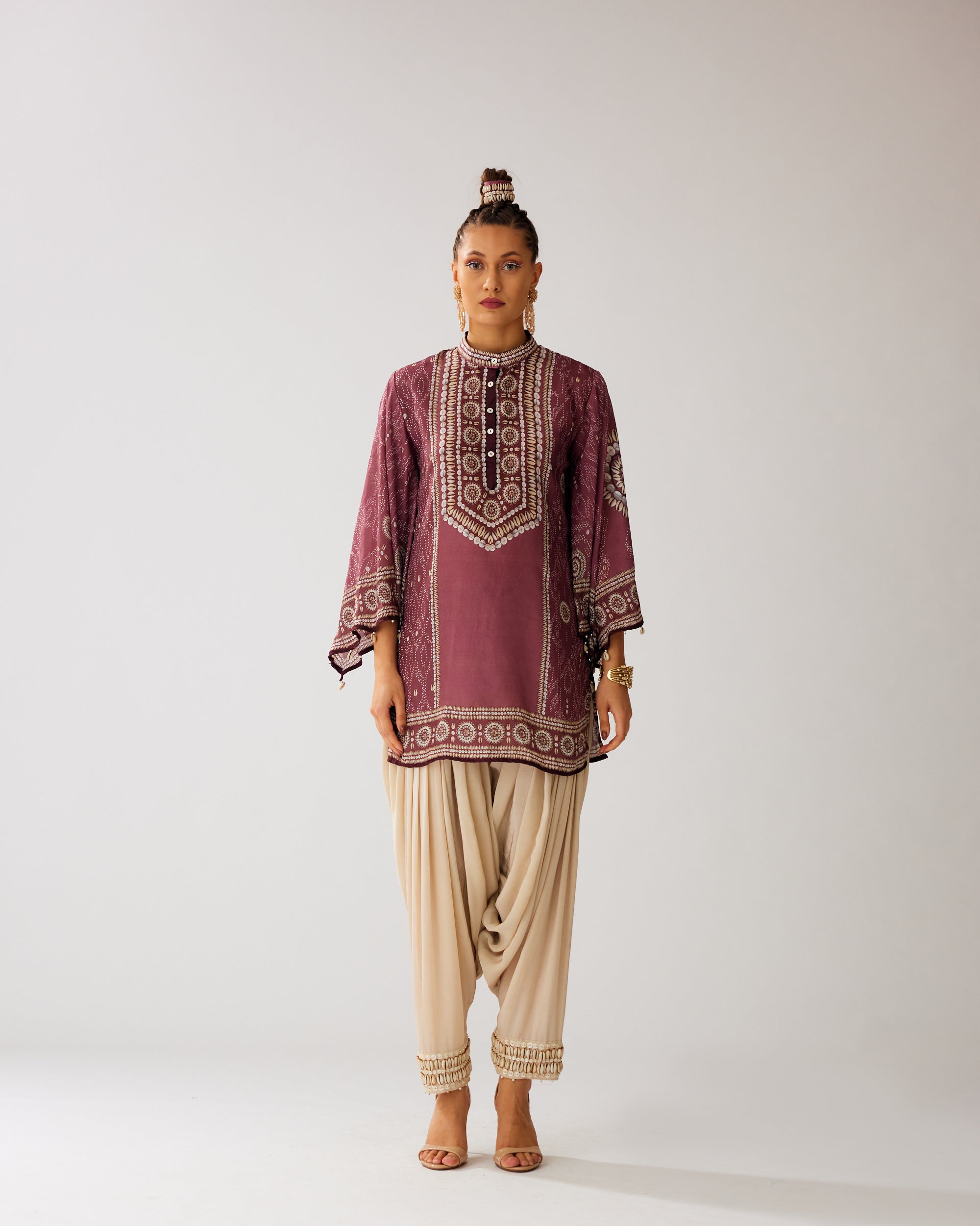 Zohra : Nylla/Salwar - Vintage Rose