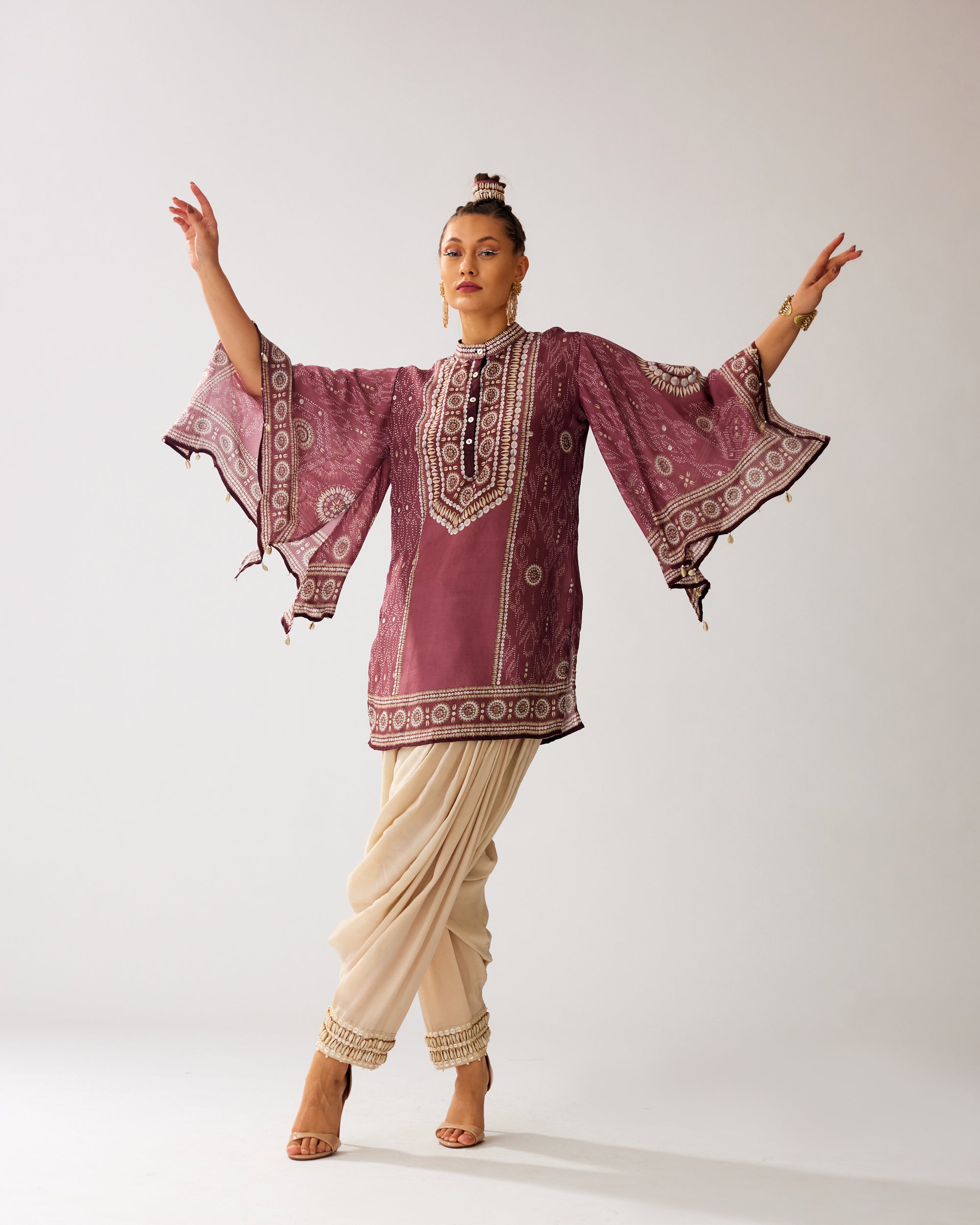 Zohra : Nylla/Salwar - Vintage Rose