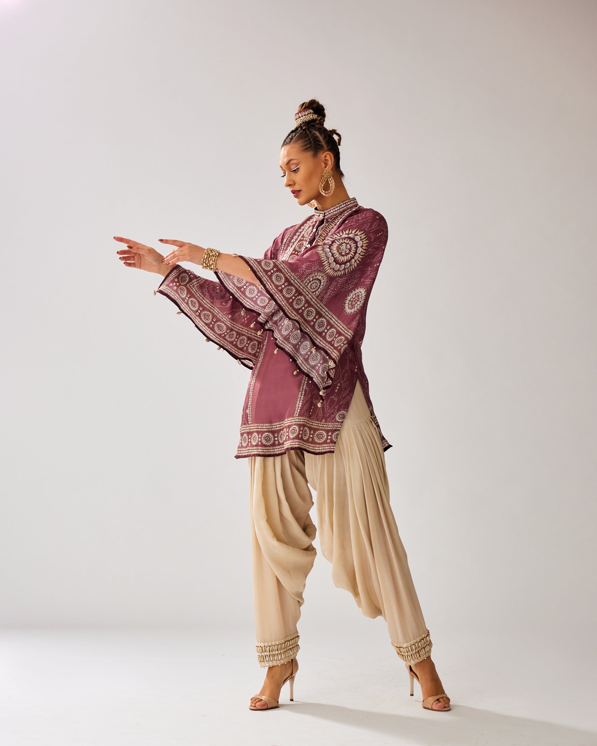 Zohra : Nylla/Salwar - Vintage Rose