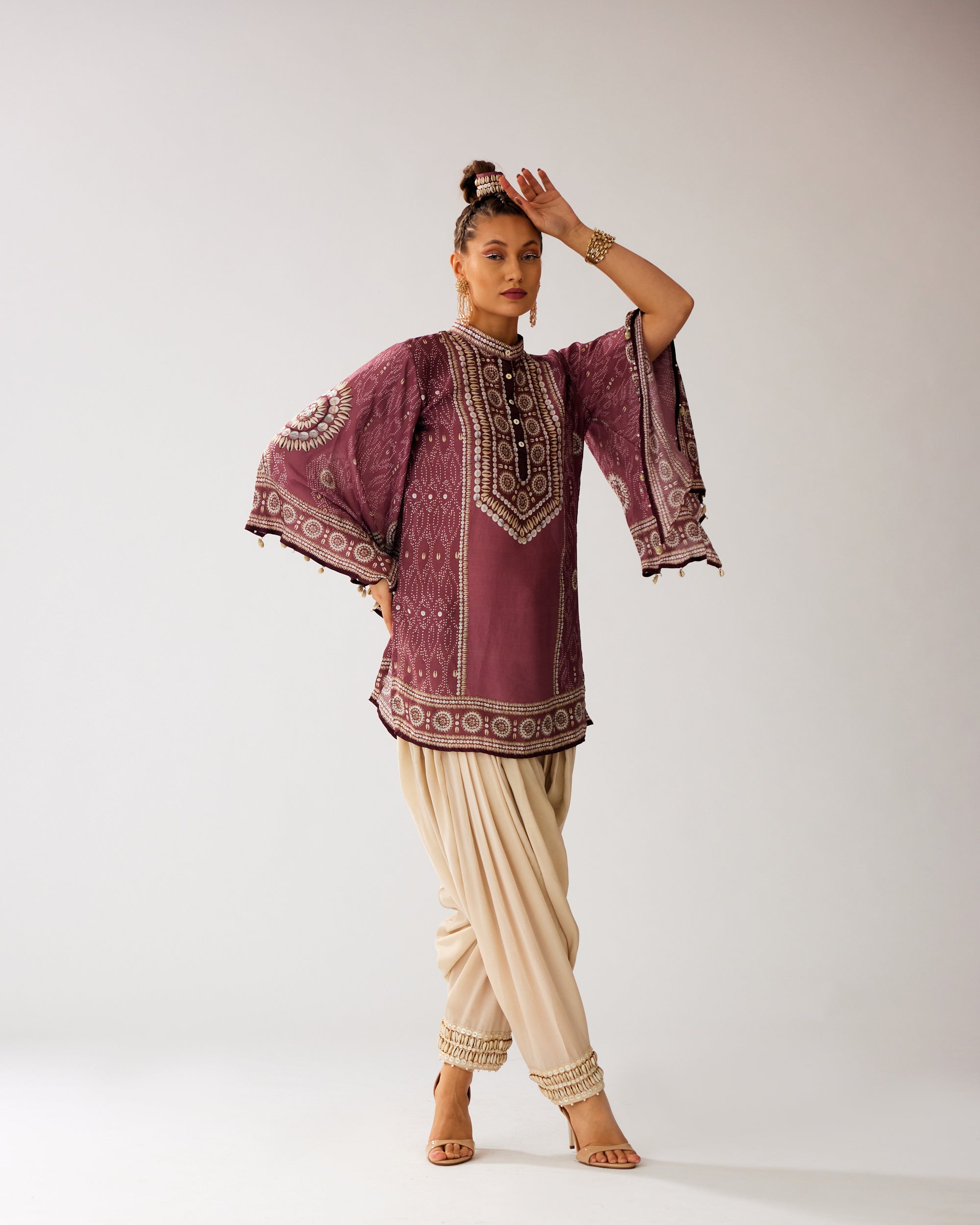 Zohra : Nylla/Salwar - Vintage Rose
