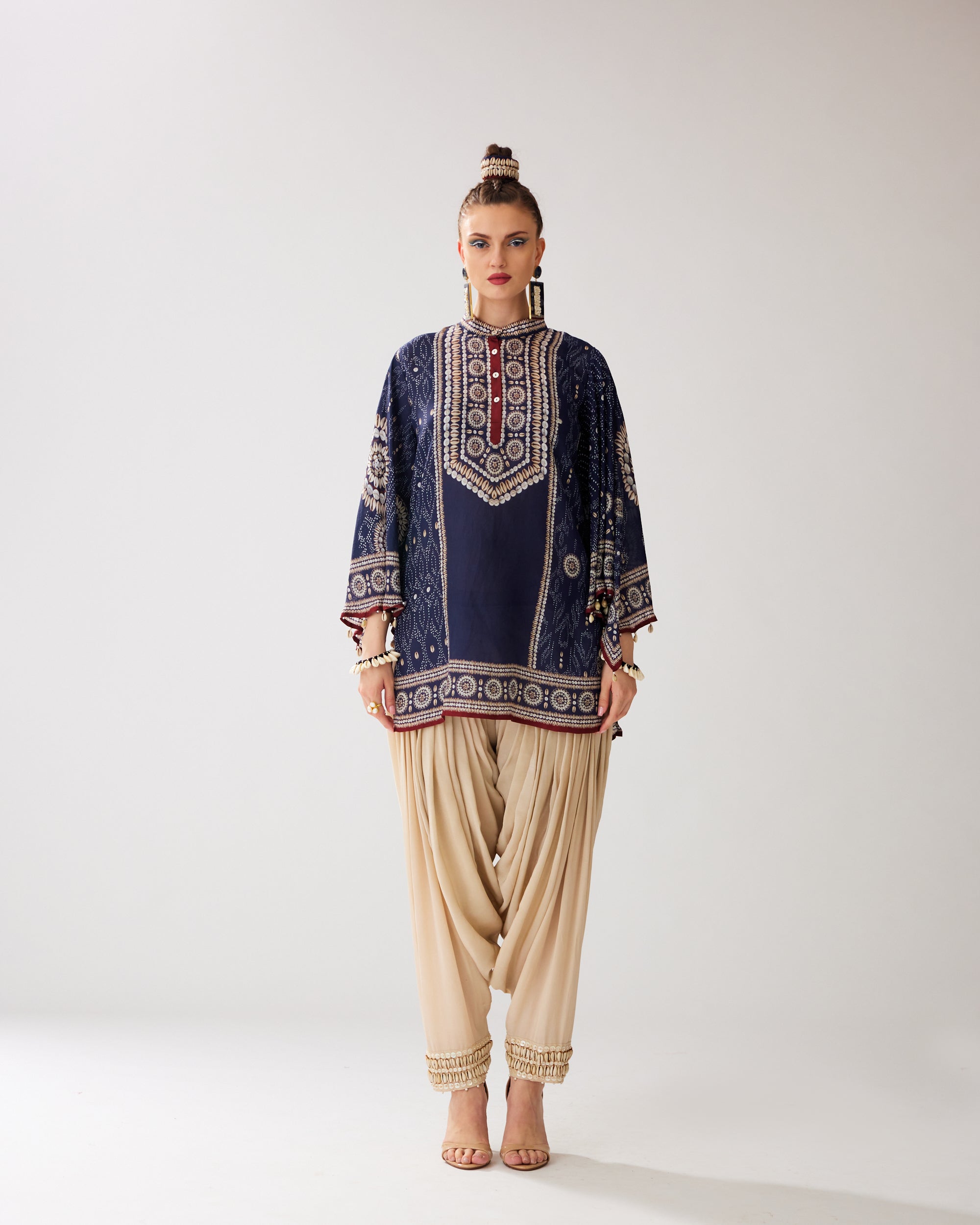 Zohra : Nylla/Salwar - Navy