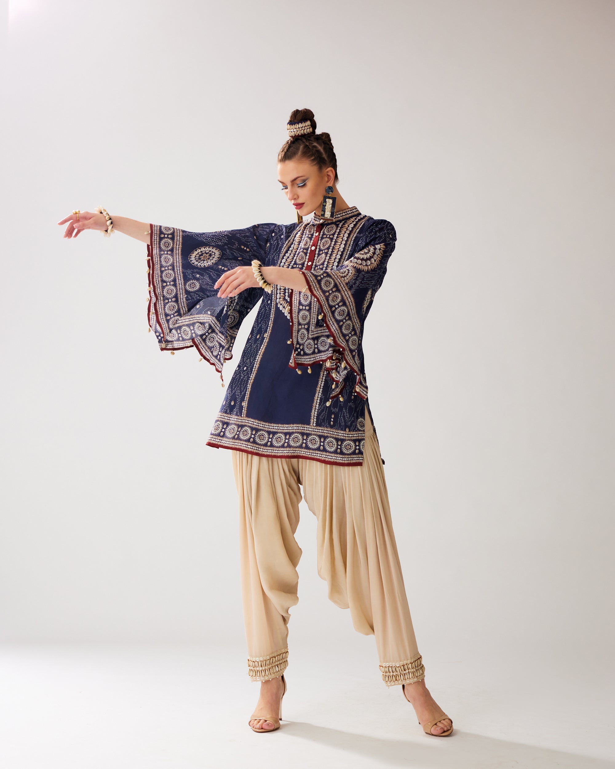 Zohra : Nylla/Salwar - Navy