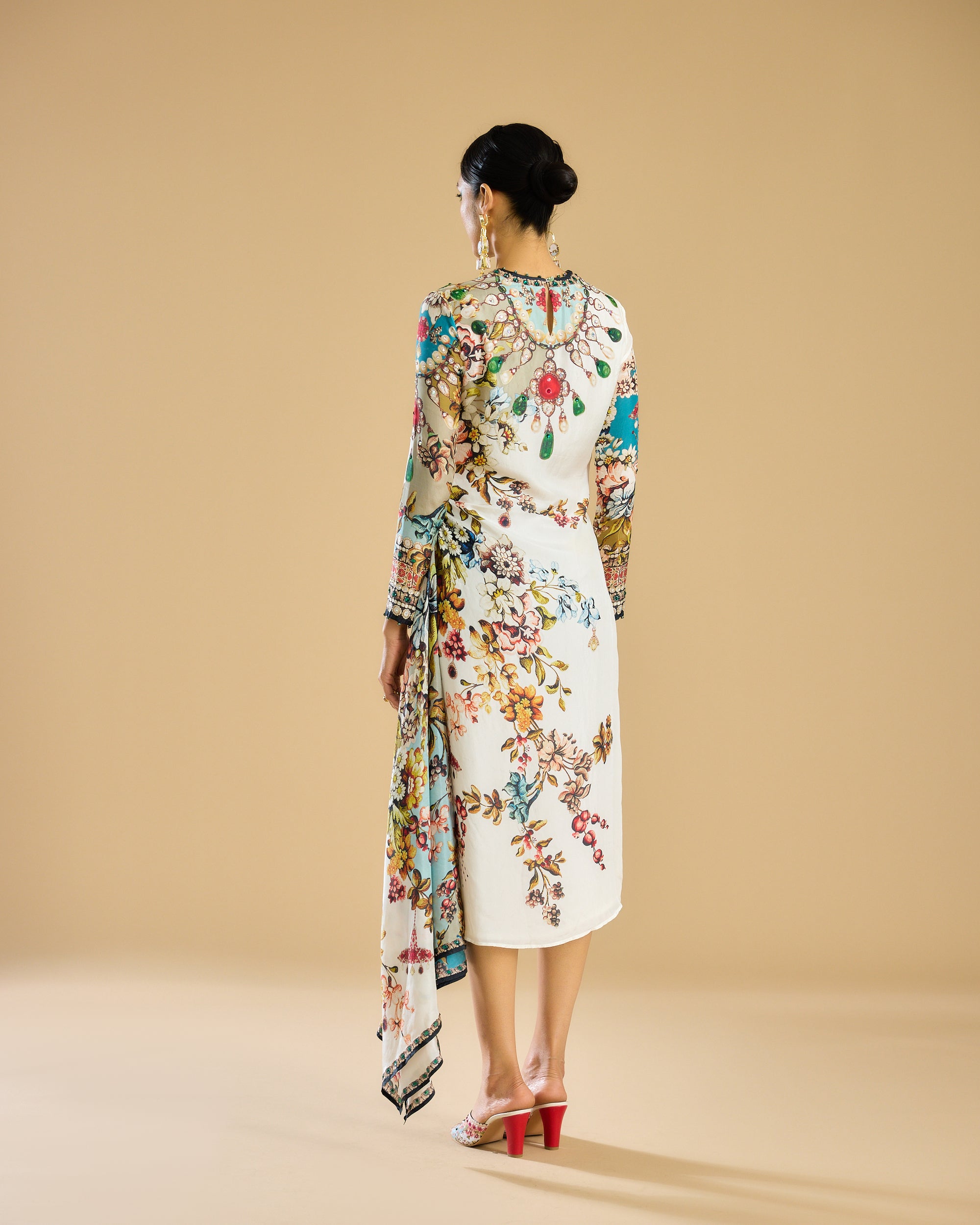 Nizam : Jamila - Ivory/Aqua