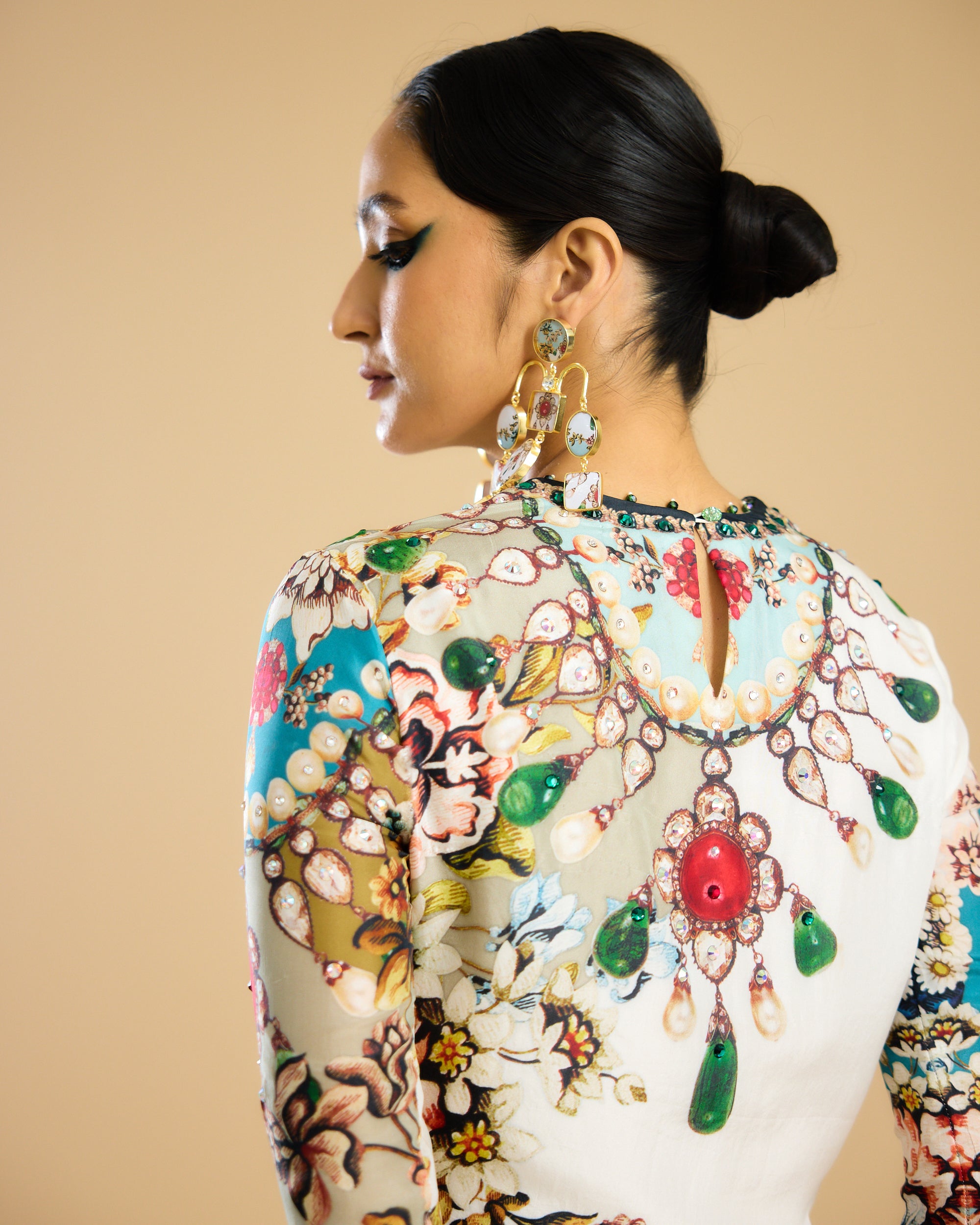 Nizam : Jamila - Ivory/Aqua