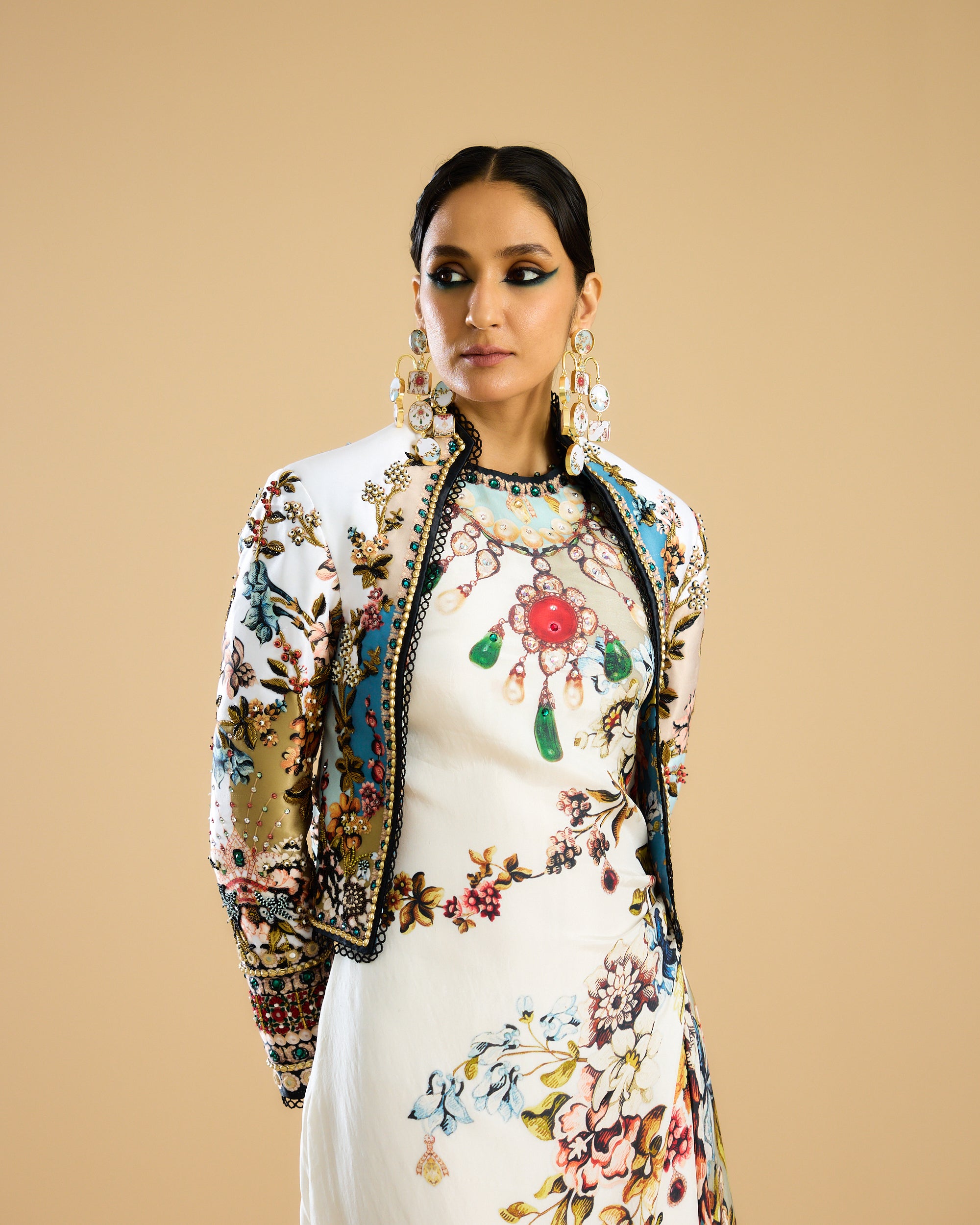 Nizam : Jamila - Ivory/Aqua