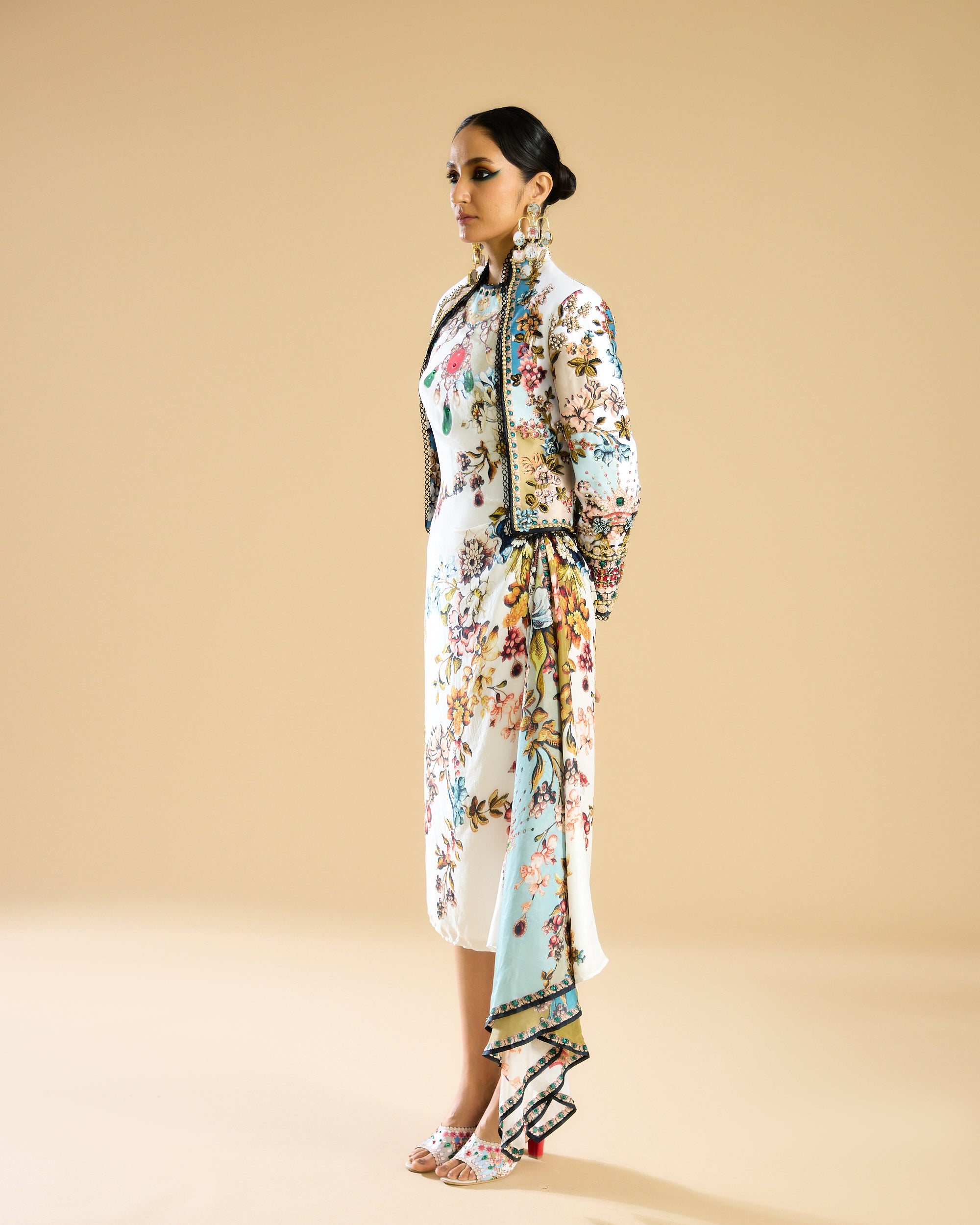 Nizam : Jamila - Ivory/Aqua