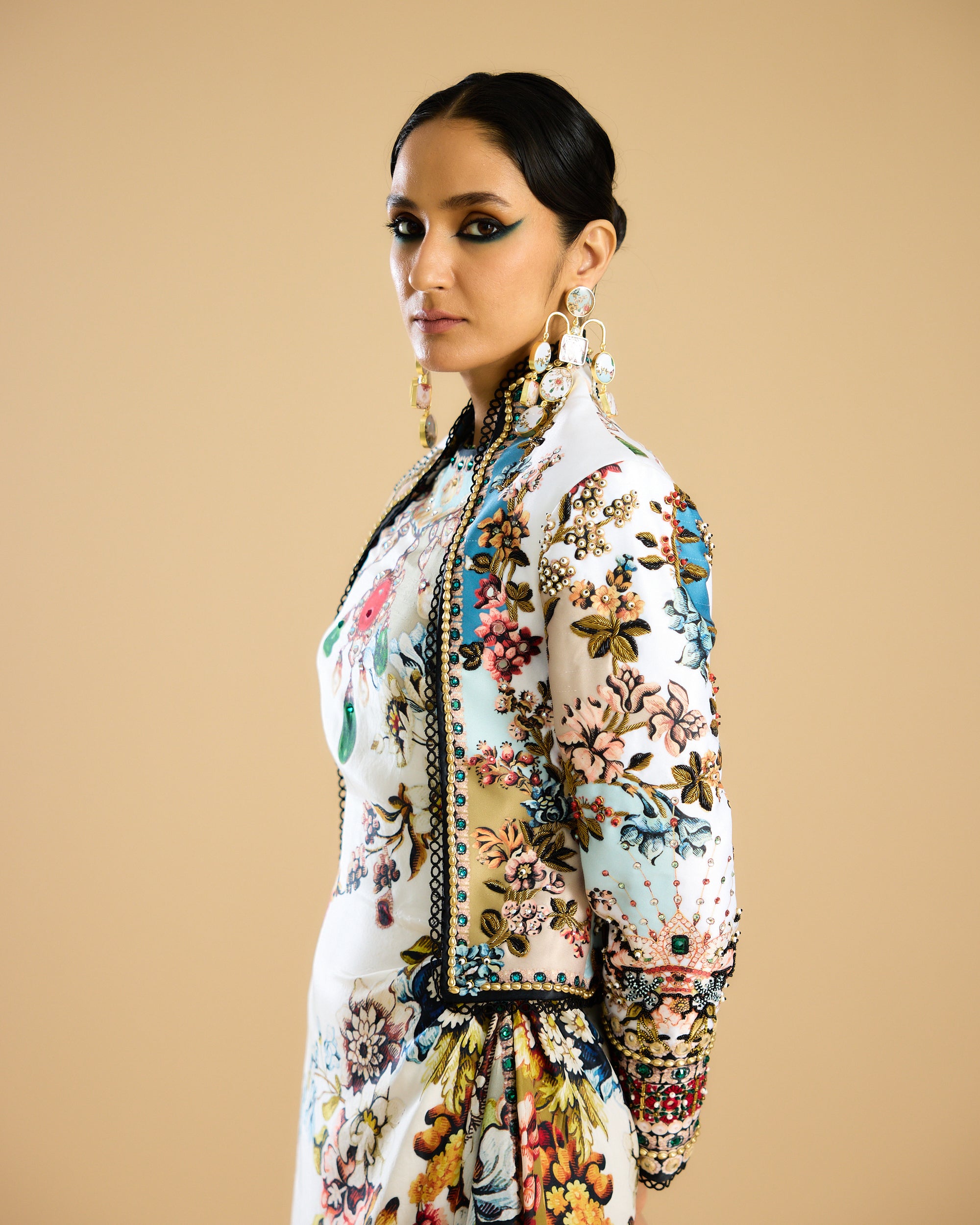 Nizam : Jamila - Ivory/Aqua