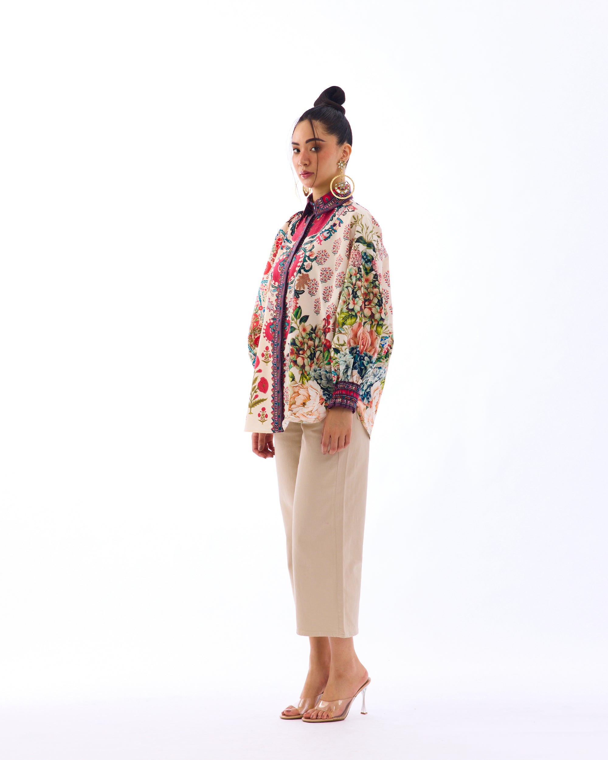 J'adore : Faiza - Ivory/Maroon
