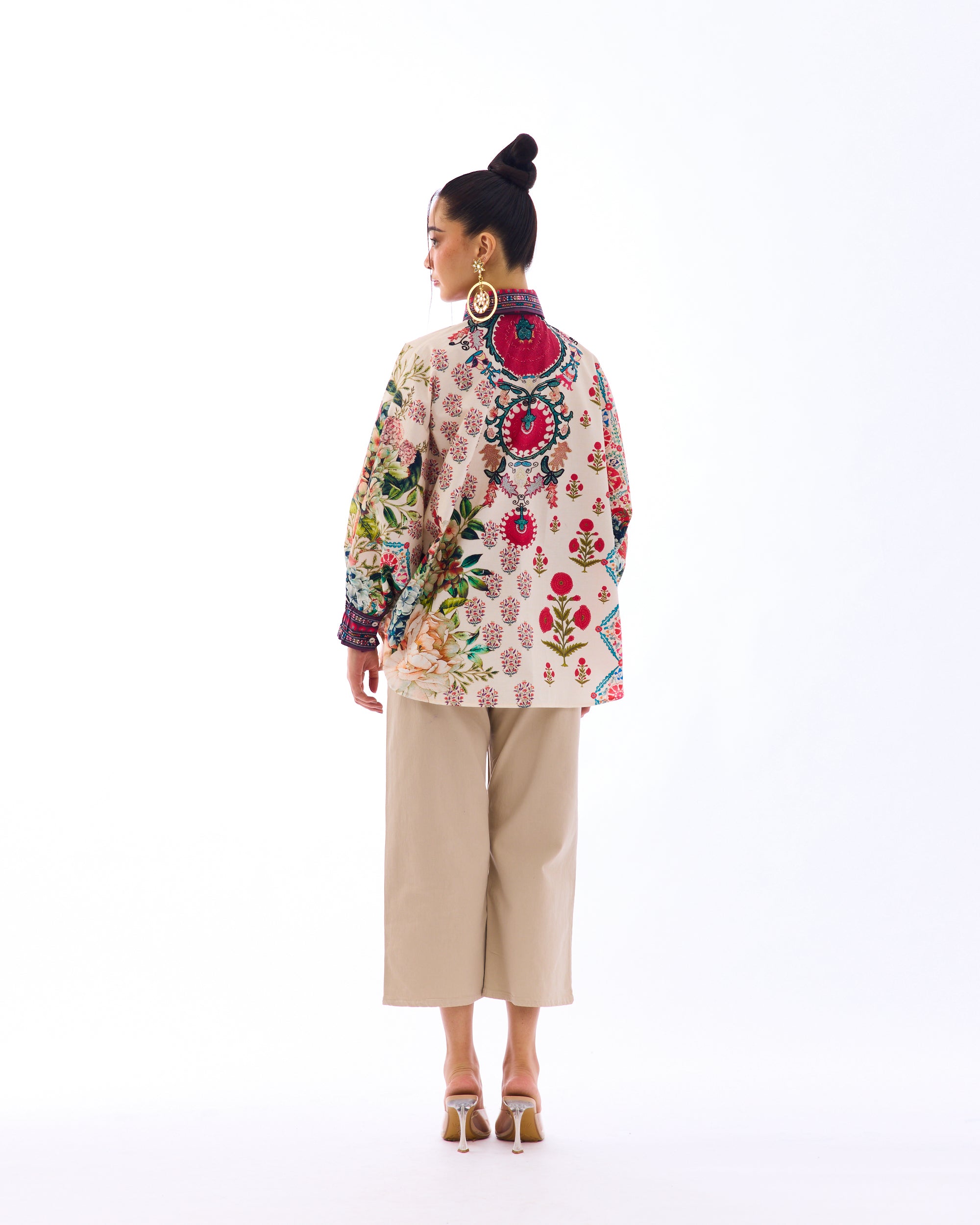 J'adore : Faiza - Ivory/Maroon
