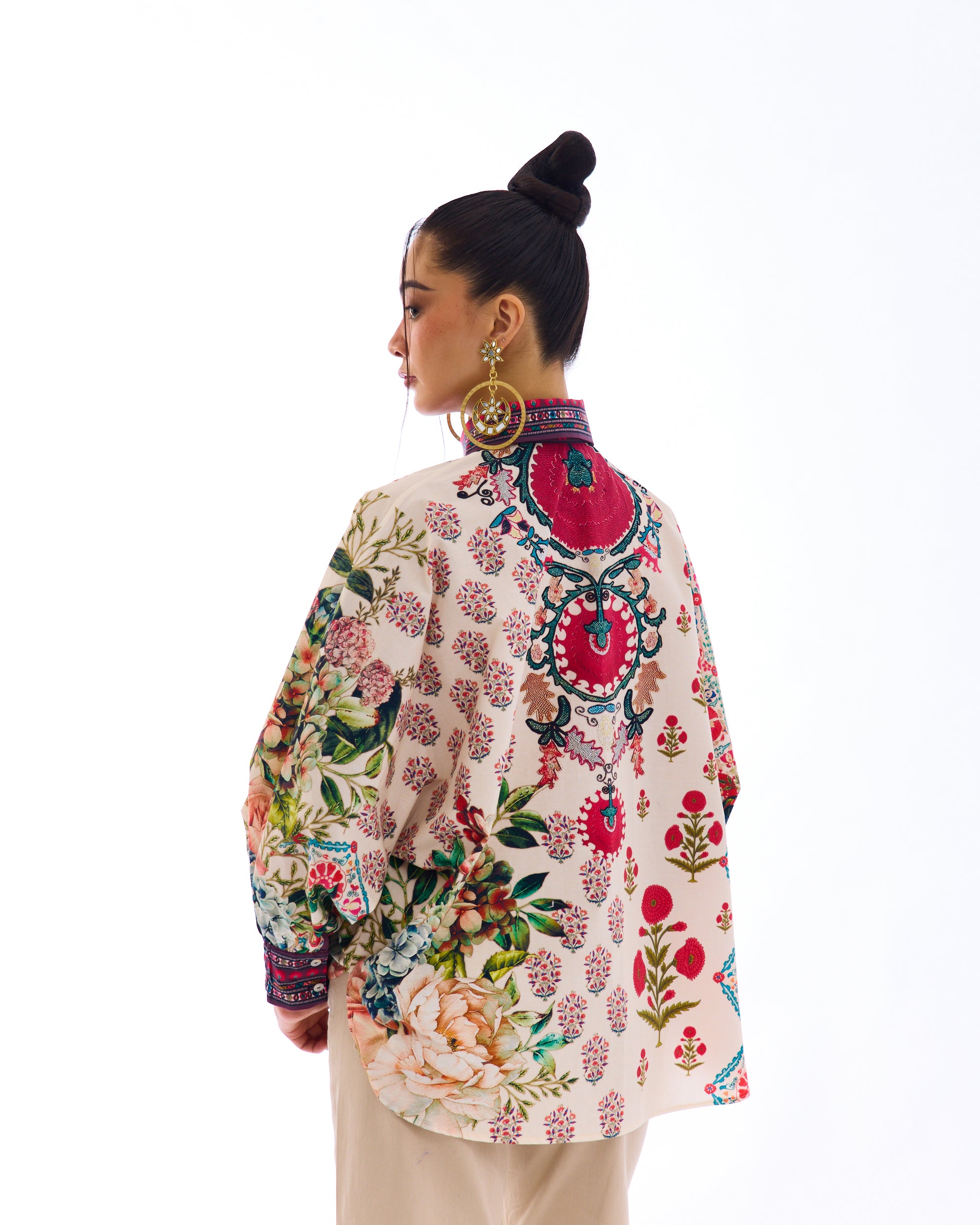 J'adore : Faiza - Ivory/Maroon