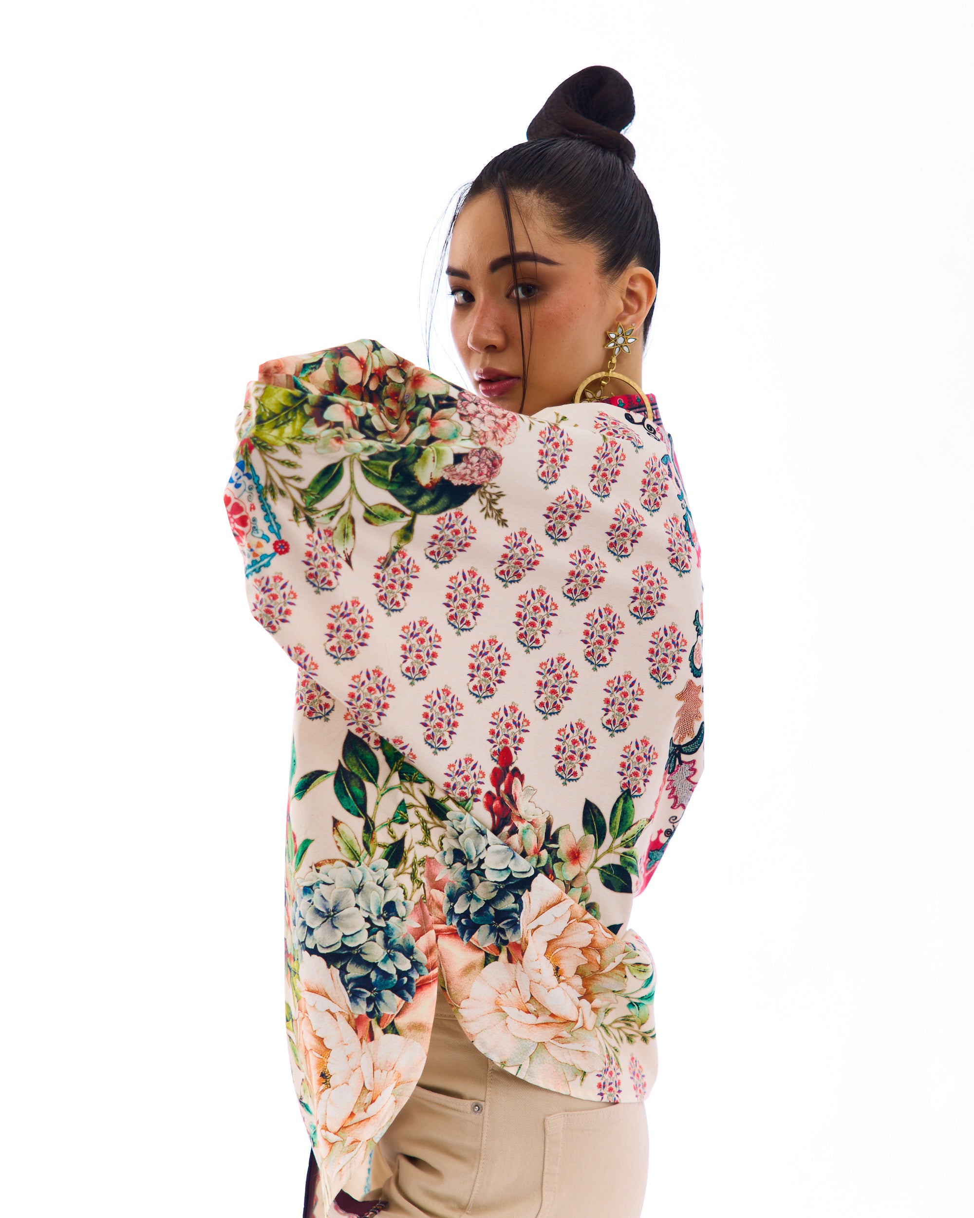 J'adore : Faiza - Ivory/Maroon