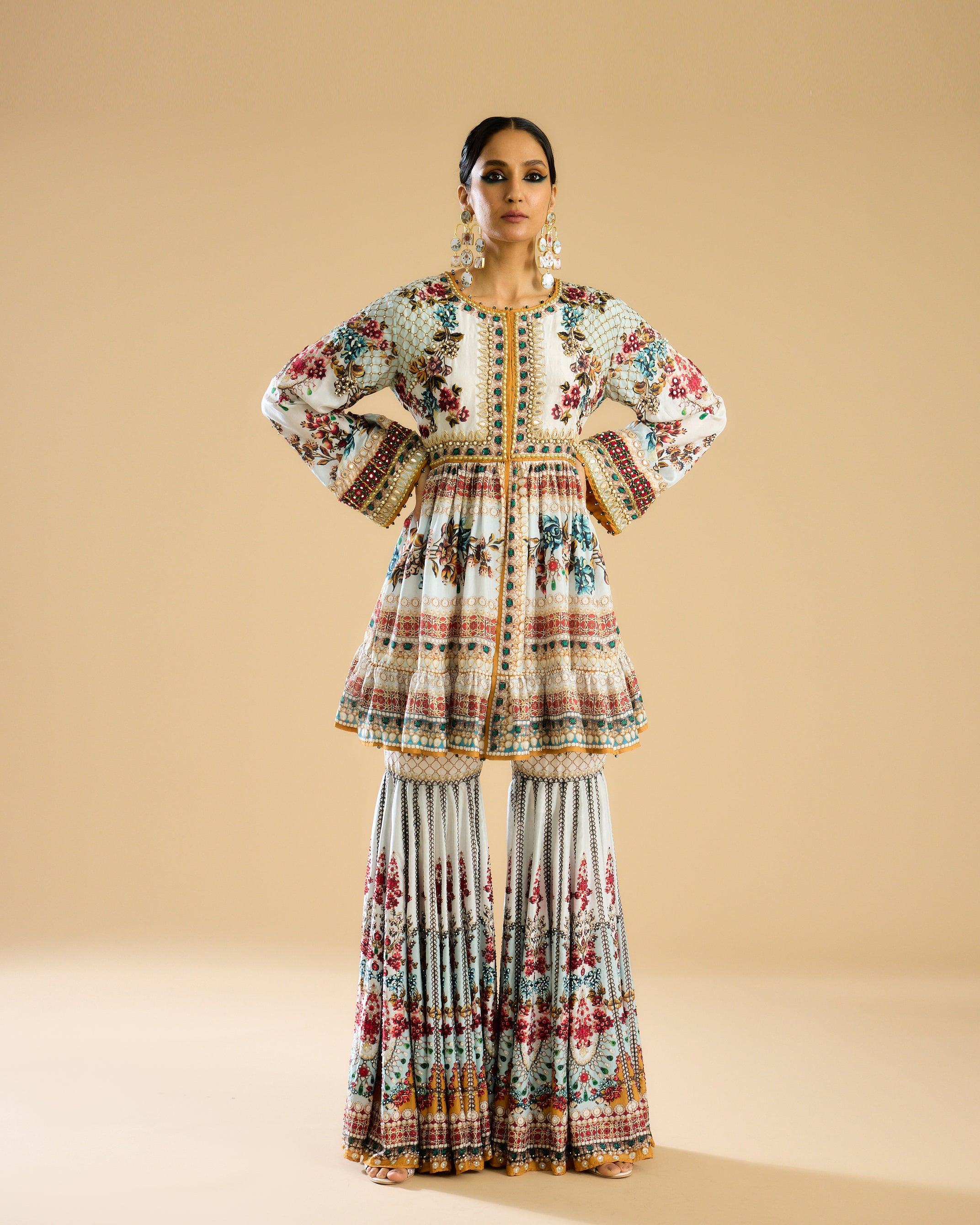 Nizam : Chinara - Ivory/Aqua