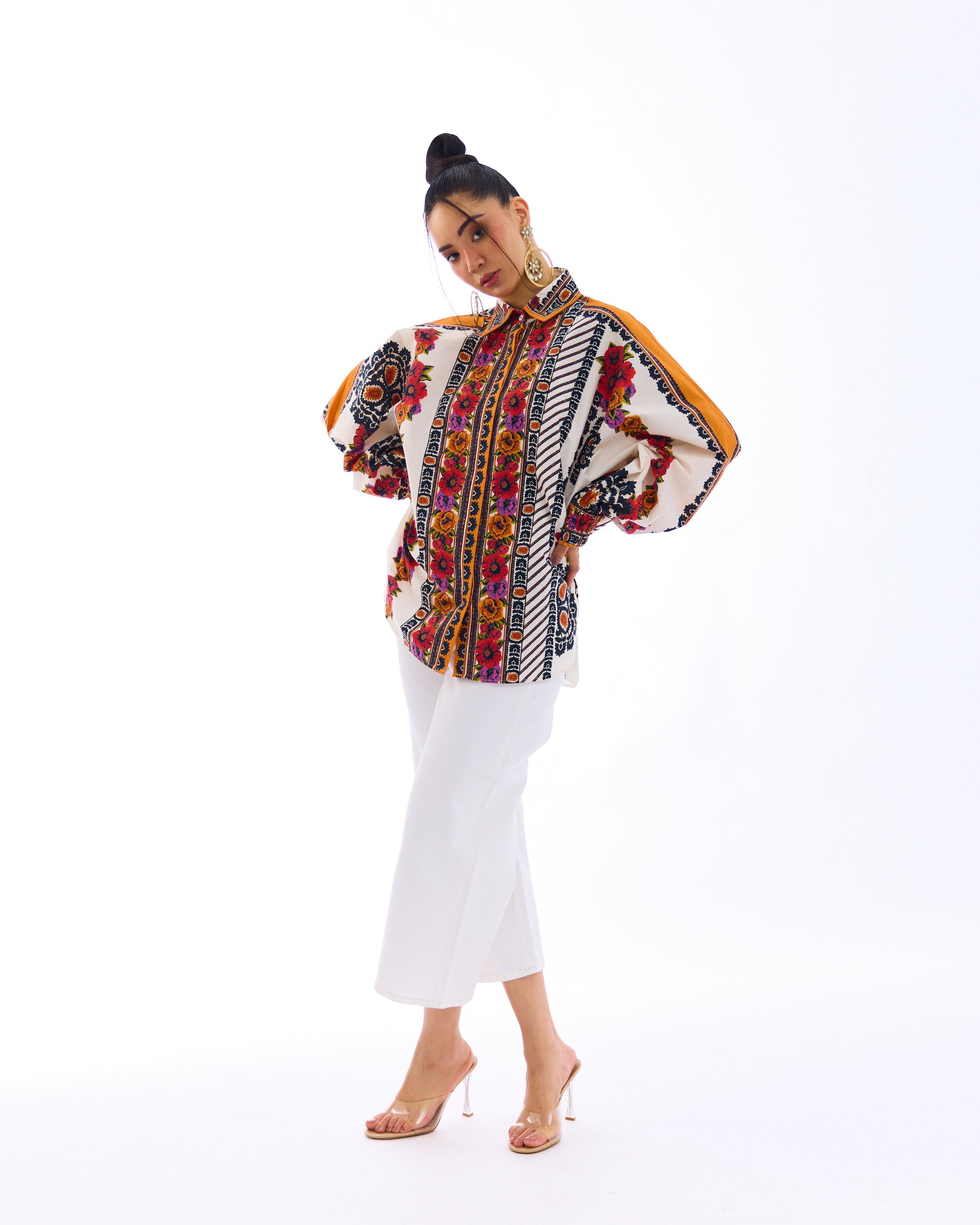 J'adore : Faiza - White/Orange
