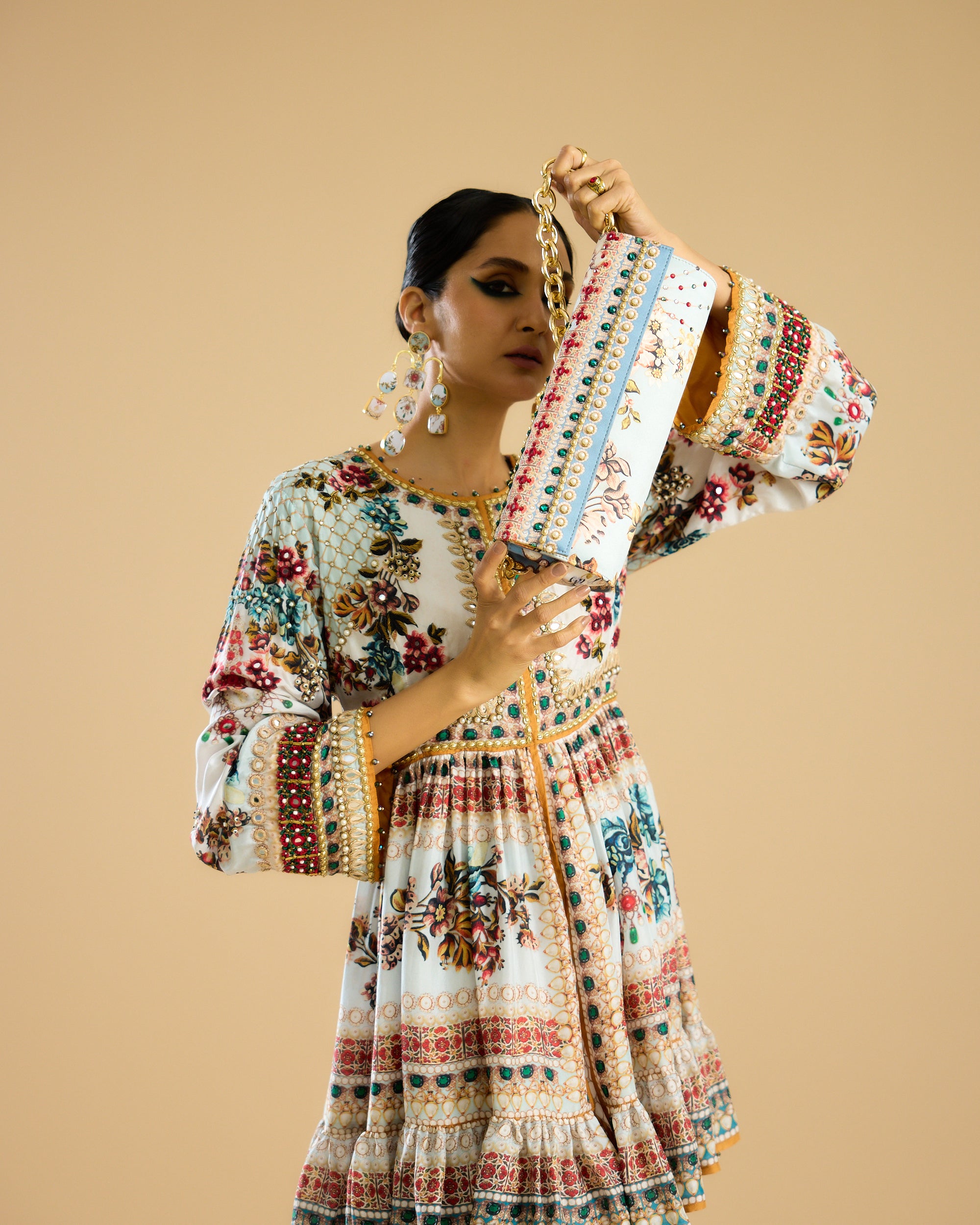 Nizam : Chinara - Ivory/Aqua