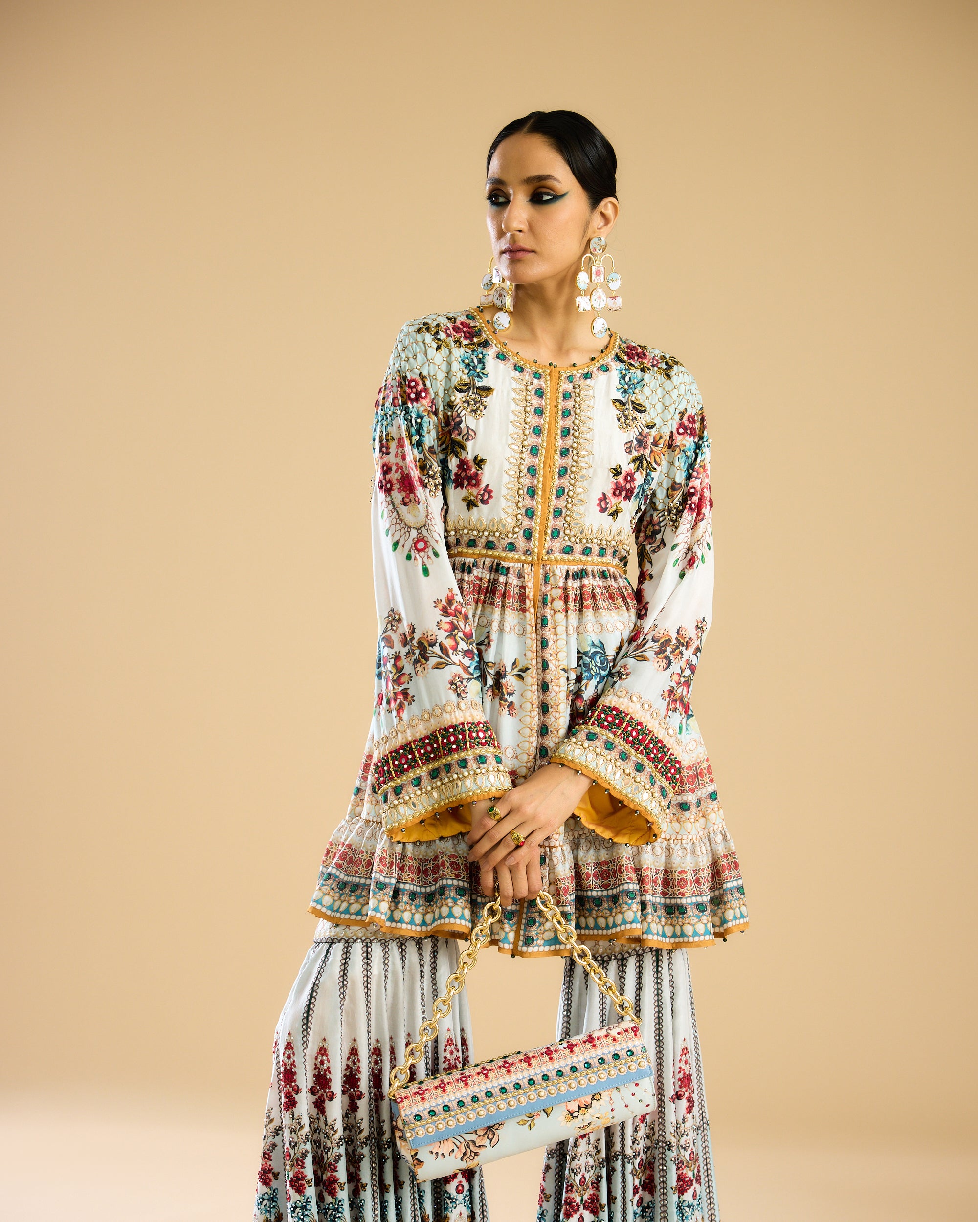 Nizam : Chinara - Ivory/Aqua