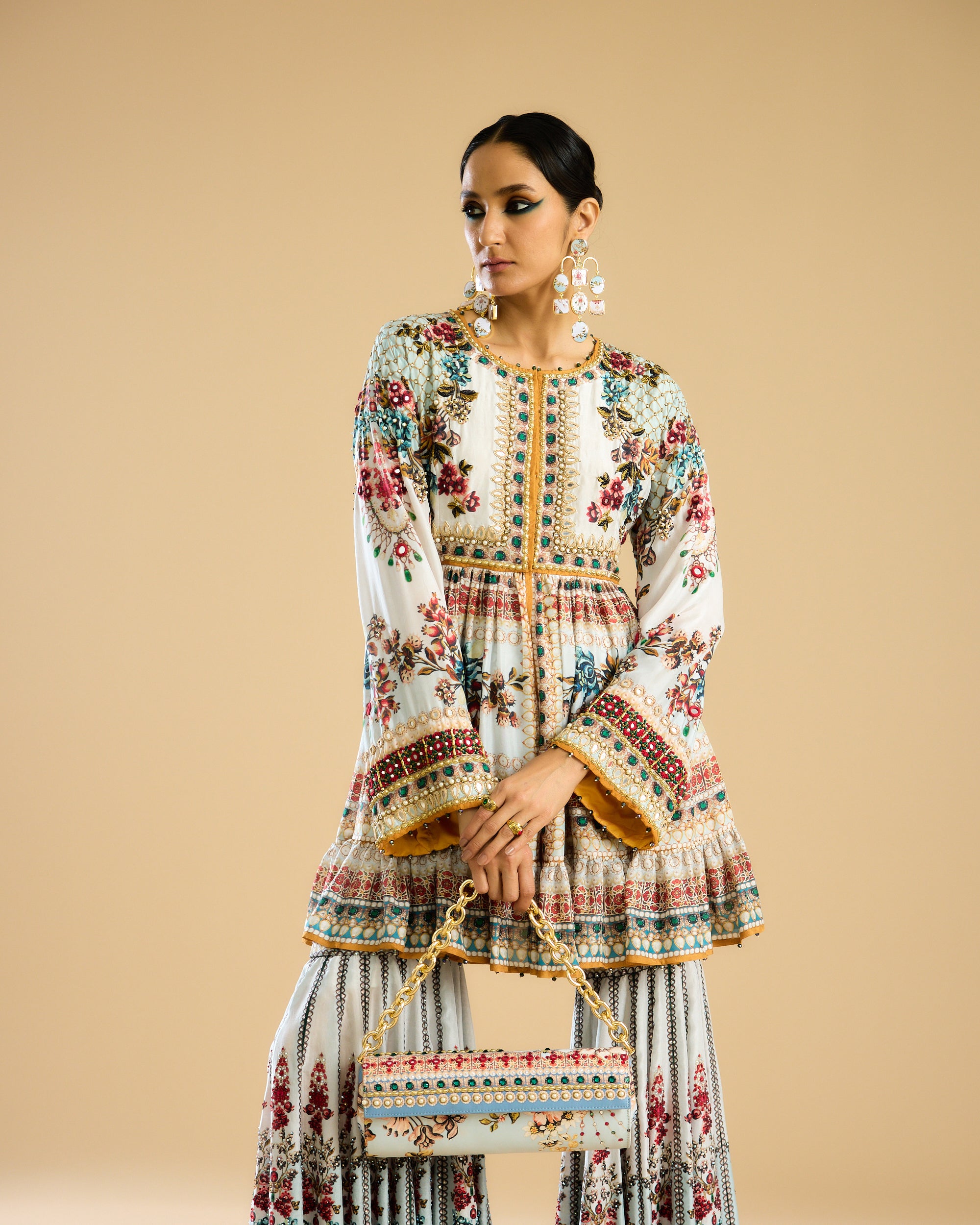 Nizam : Chinara - Ivory/Aqua